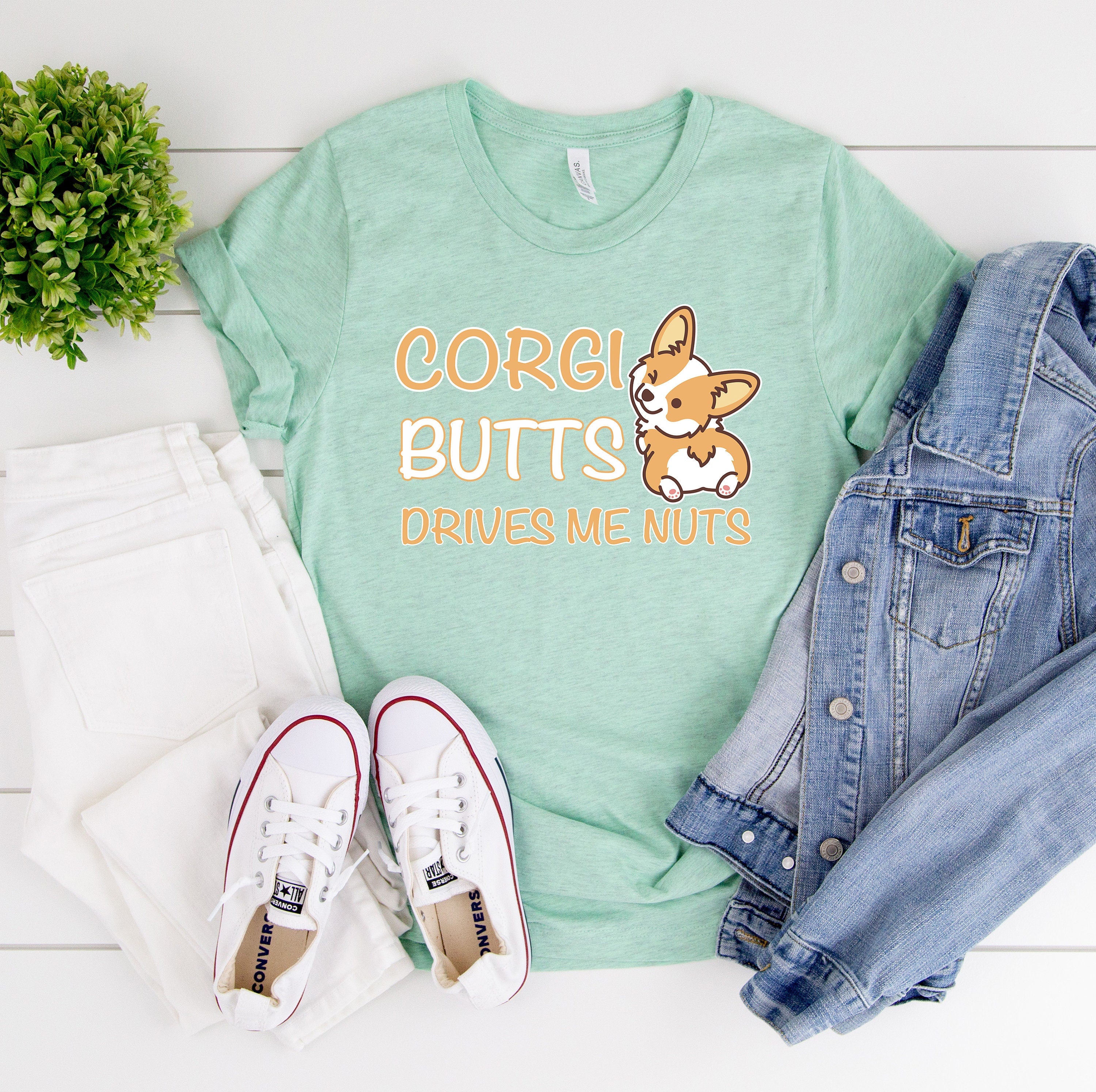 Corgi Butts Drive Me Nuts T-Shirt | Cute Corgi Clothing for Dog Lover | I Love Corgis Shirt