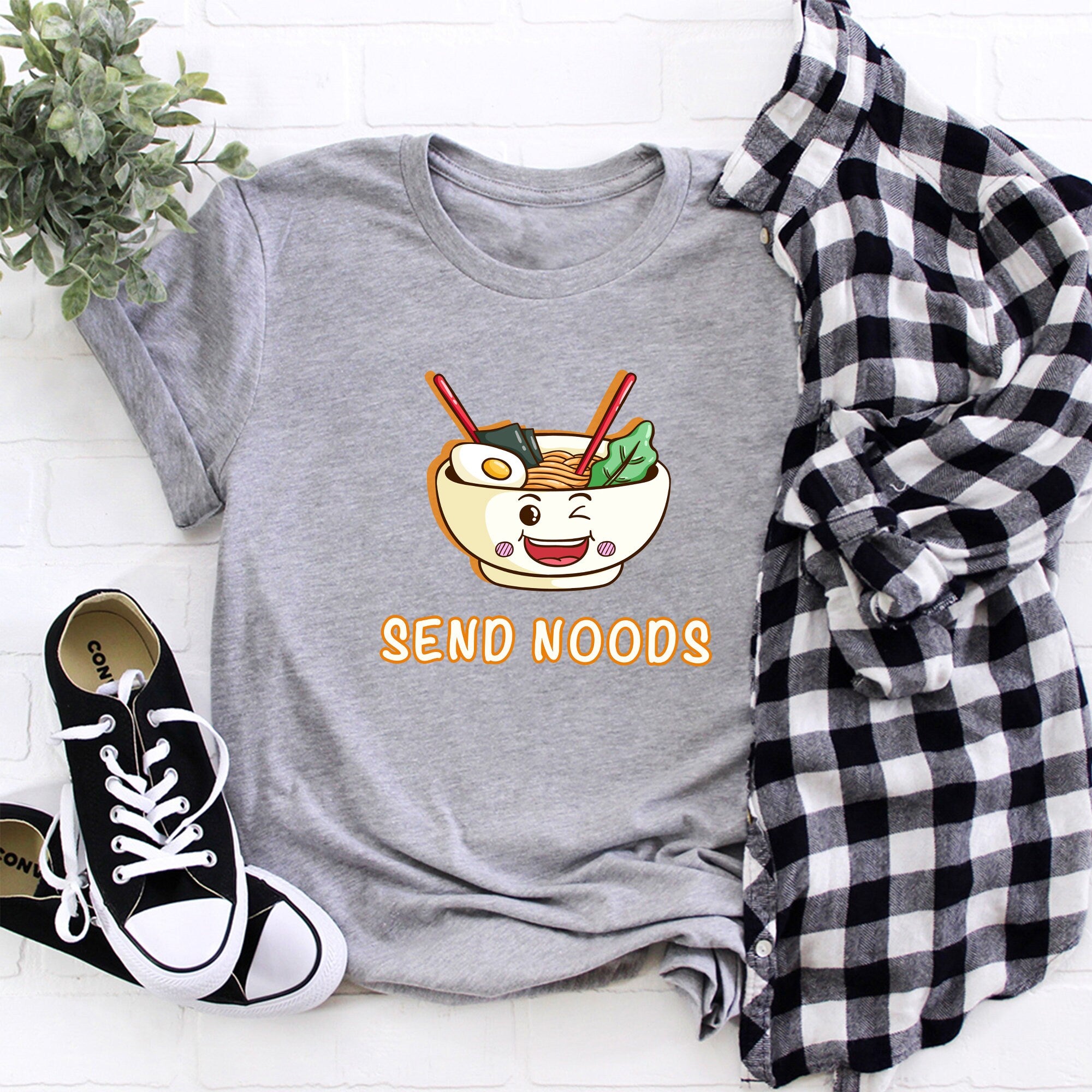Send Noods T-Shirt, Funny Noodle Food Bowl Shirt, Great Tee for Ramen Lovers