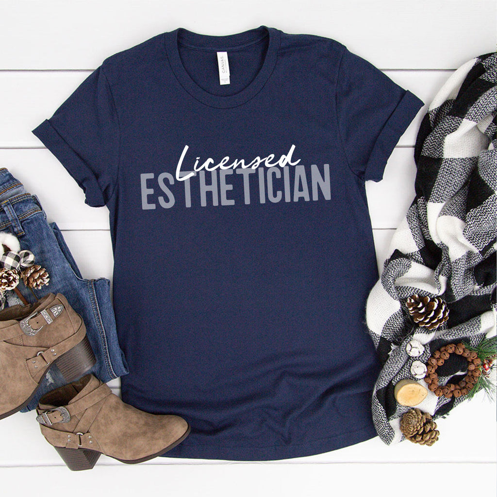 Esthetician Shirt | Licensed Skin Care LE T-Shirt | Makeup Artist Tee | Beauty Skincare Shirt | Cosmetologist Shirt | Cosmetology Beautician