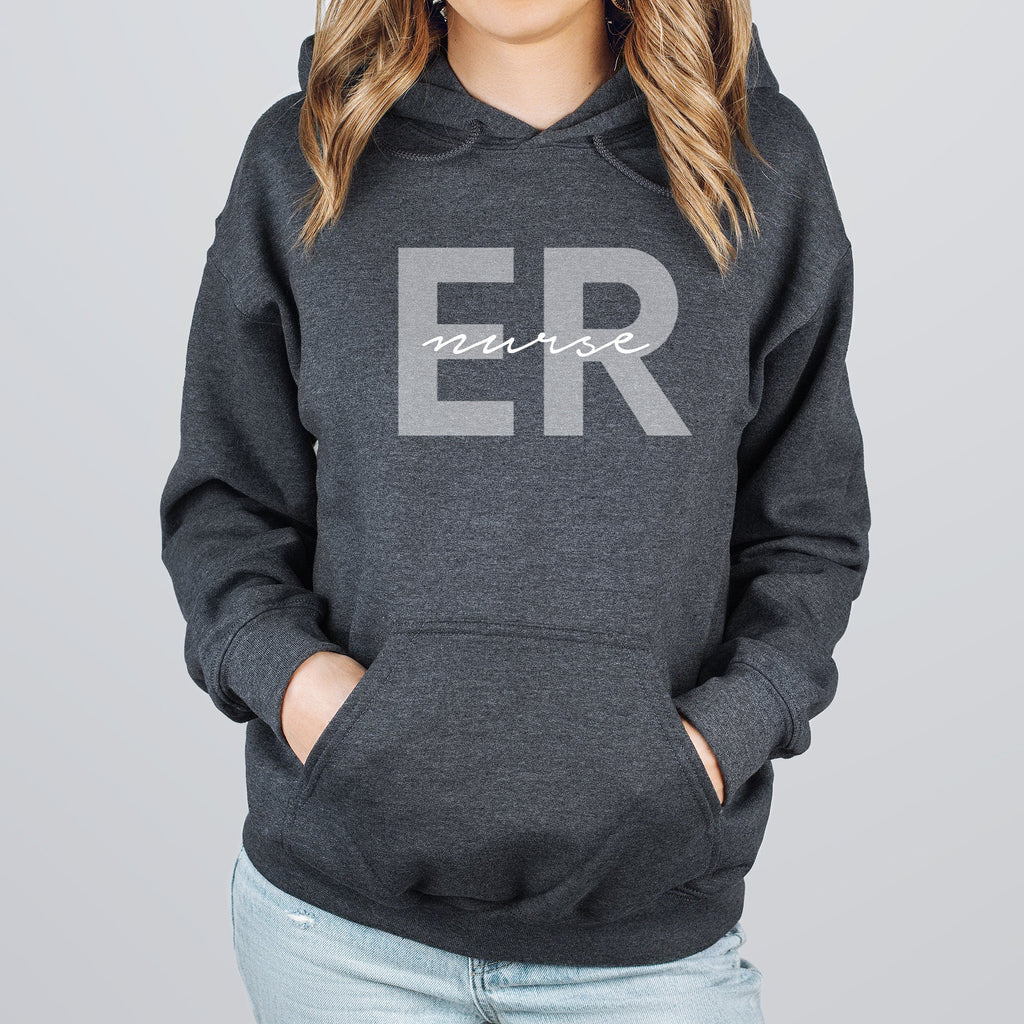 ER Nurse Sweatshirt | Emergency Room Nurse Sweater | Nursing School Hoodie | Registered Nurse Long Sleeve | Emergency Room Nurse | ICU Nurse