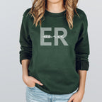 ER Nurse Sweatshirt | Emergency Room Nurse Sweater | Nursing School Hoodie | Registered Nurse Long Sleeve | Emergency Room Nurse | ICU Nurse