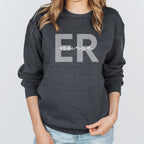 ER Nurse Sweatshirt | Emergency Room Nurse Sweater | Nursing School Hoodie | Registered Nurse Long Sleeve | Emergency Room Nurse | ICU Nurse