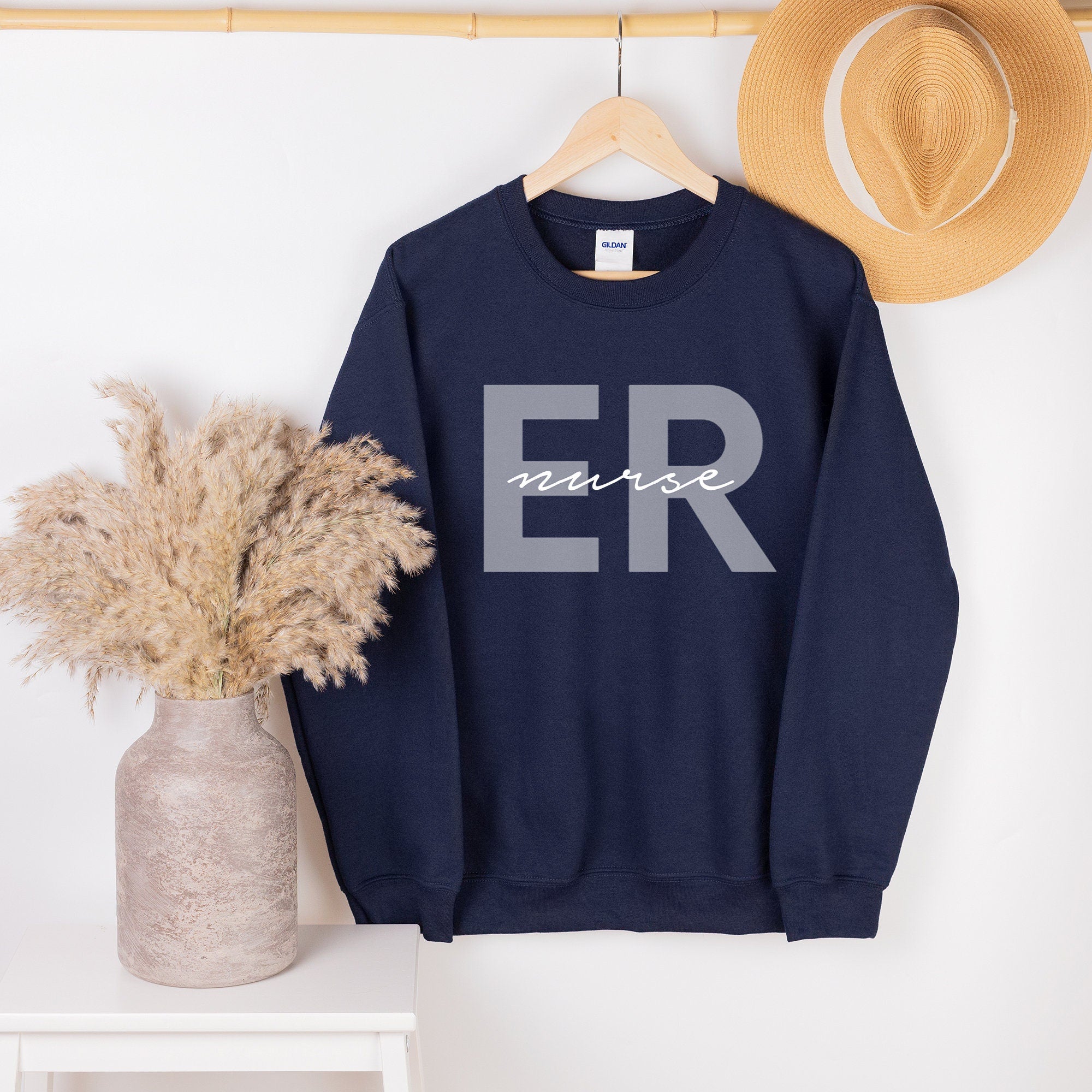 ER Nurse Sweatshirt | Emergency Room Nurse Sweater | Nursing School Hoodie | Registered Nurse Long Sleeve | Emergency Room Nurse | ICU Nurse