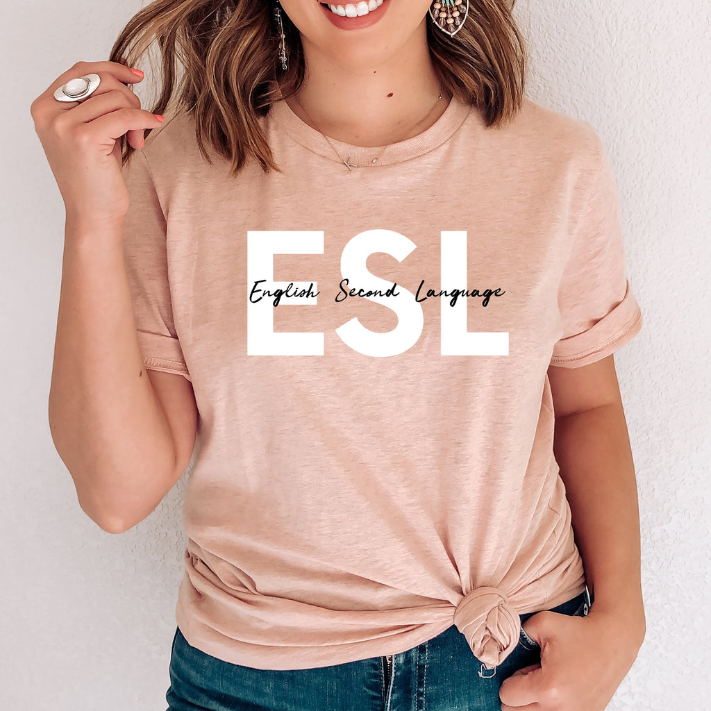 English Second Language Shirt, ESL T-Shirt, Elementary Teacher Sweatshirt, Bilingual Spanish Shirt, English Teacher Sweater