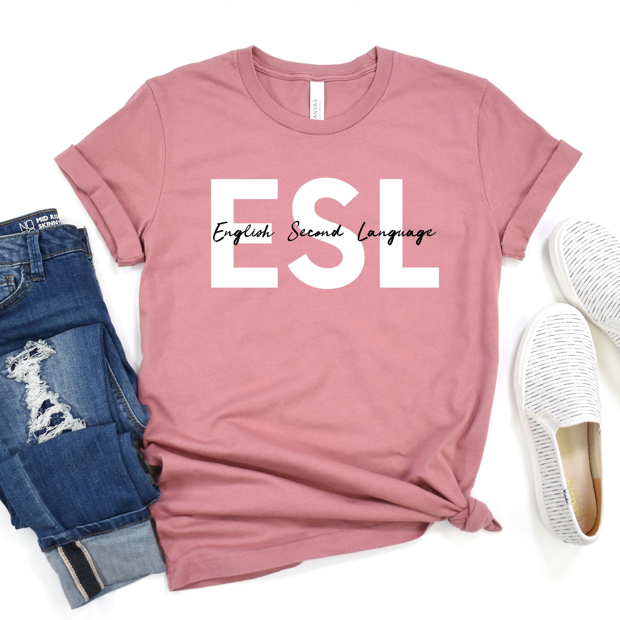 English Second Language Shirt, ESL T-Shirt, Elementary Teacher Sweatshirt, Bilingual Spanish Shirt, English Teacher Sweater