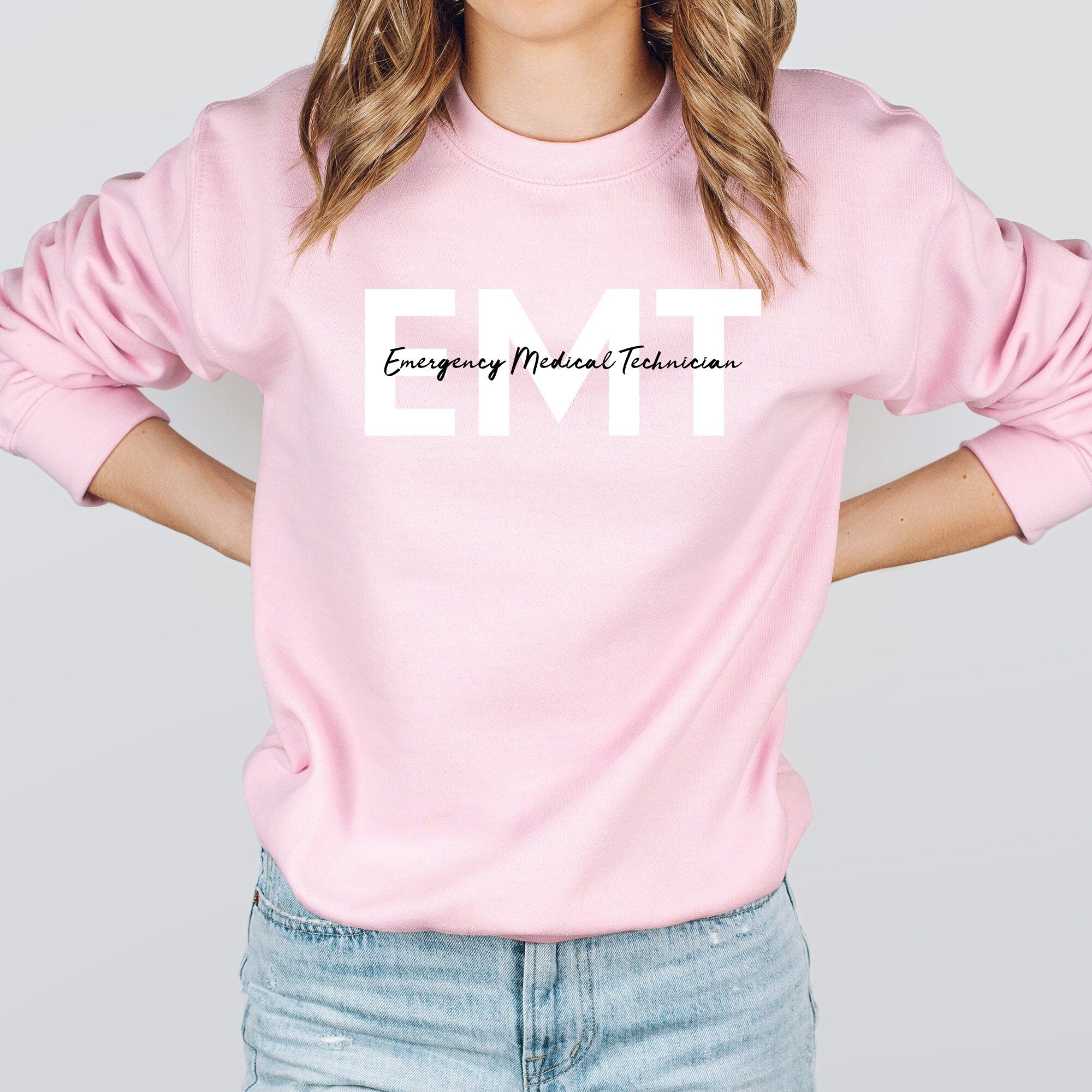 Emergency Medical Technicians Sweatshirt | EMT Graduation Paramedic & EMT School Sweater | Emergency Medical Technician Shirt