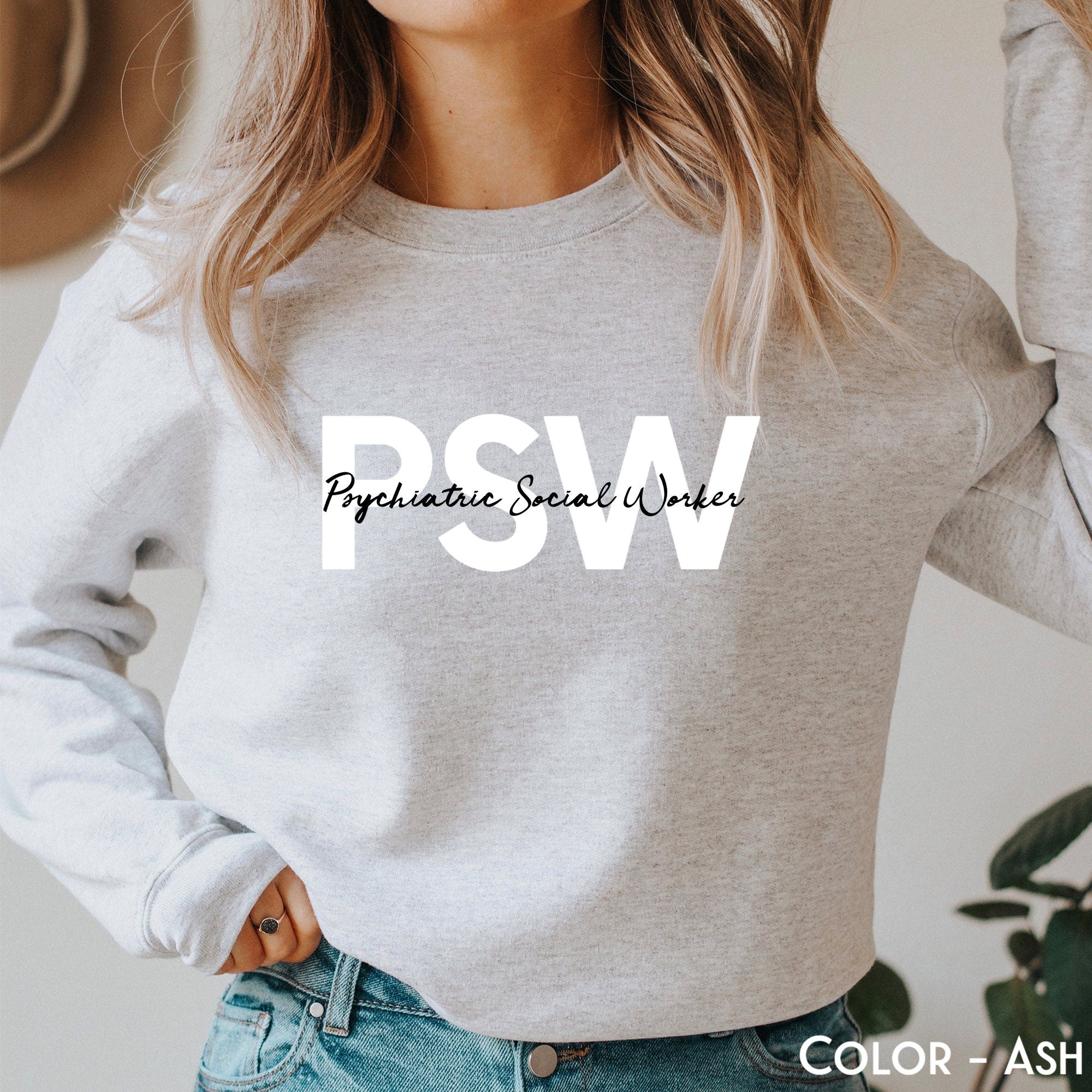 Psychiatric Social Worker Sweatshirt | Social Worker Graduate Shirt | Social Worker Squad Sweater | Shirt for Social Worker Graduation