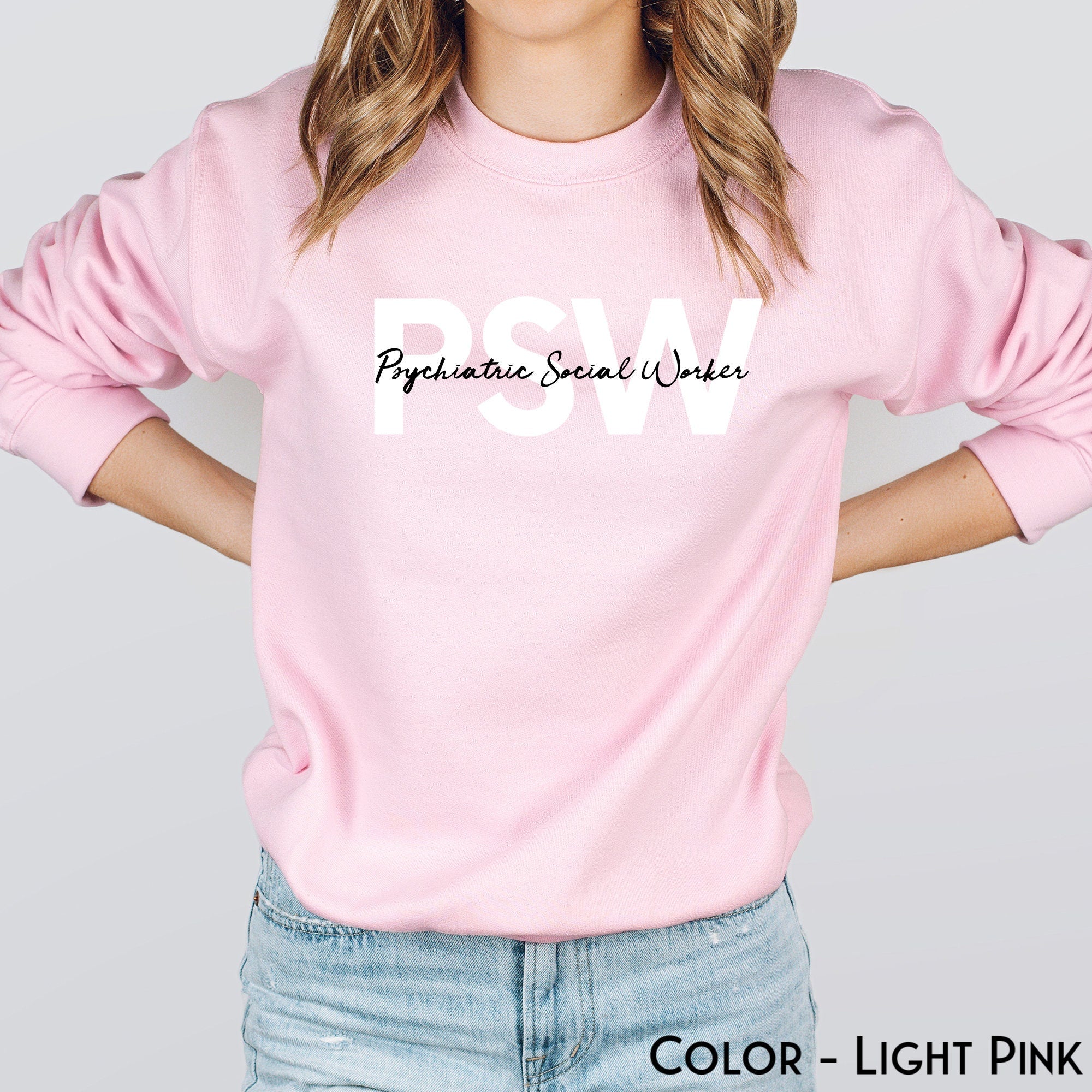 Psychiatric Social Worker Sweatshirt | Social Worker Graduate Shirt | Social Worker Squad Sweater | Shirt for Social Worker Graduation