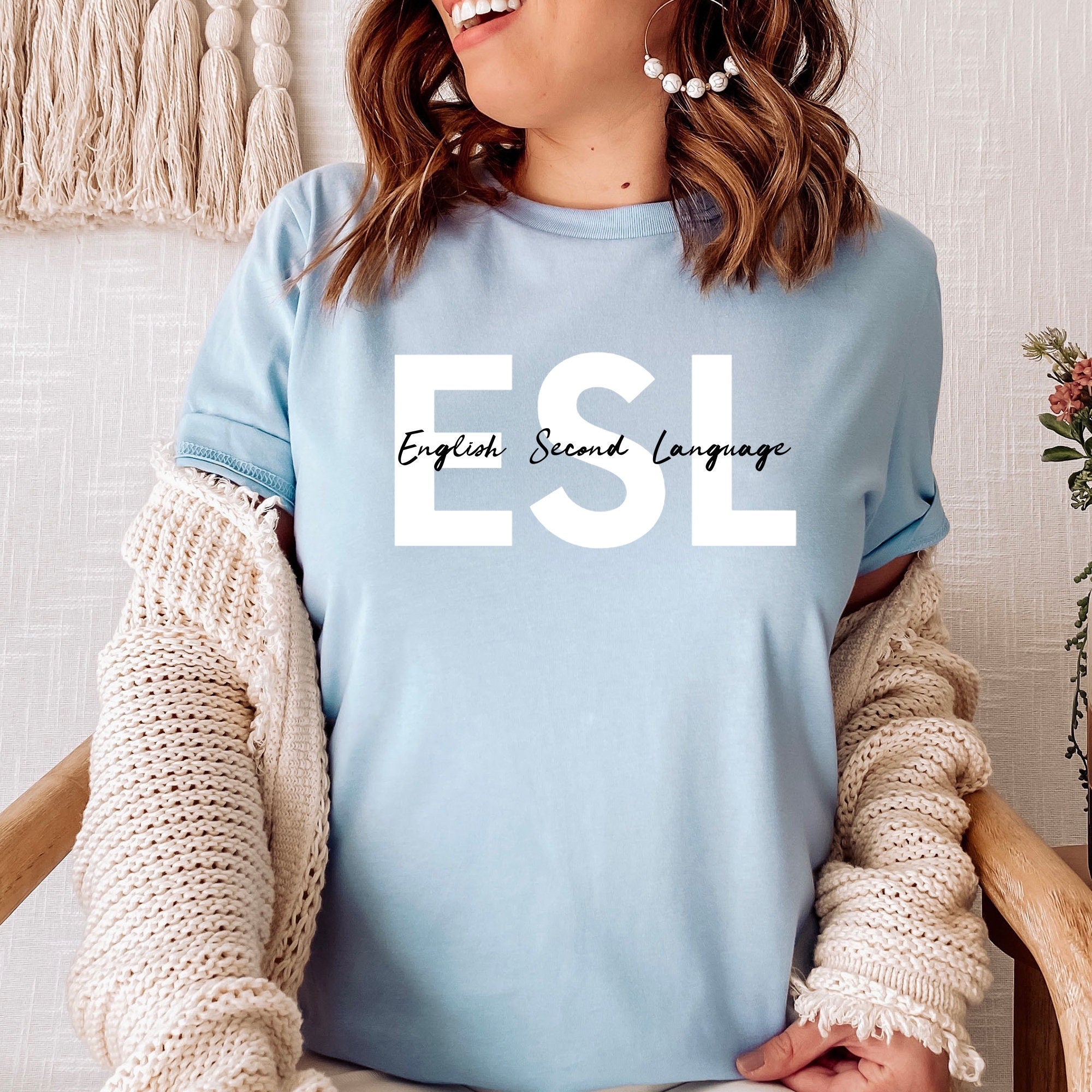 English Second Language Shirt, ESL T-Shirt, Elementary Teacher Sweatshirt, Bilingual Spanish Shirt, English Teacher Sweater