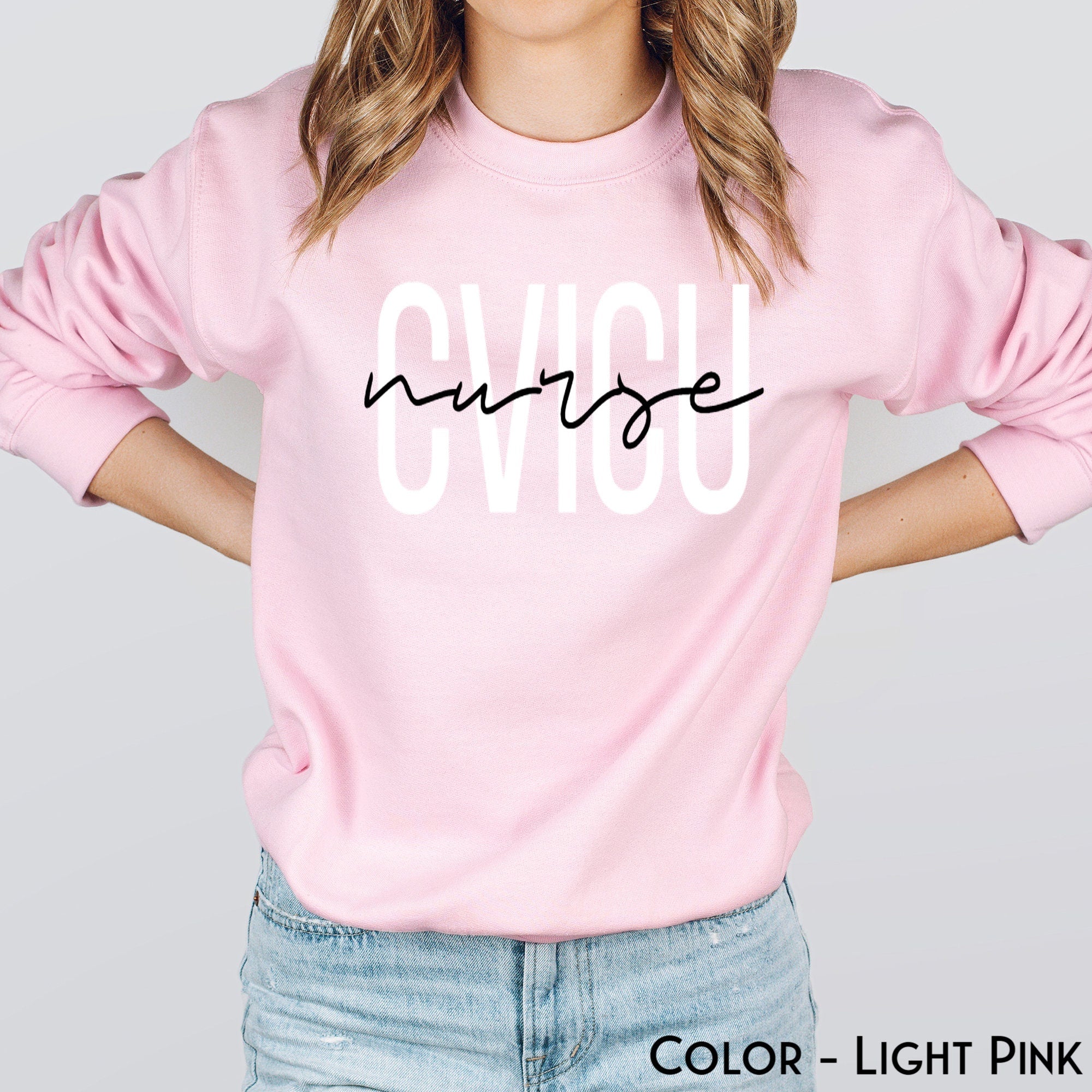 CVICU Nurse Sweatshirt, Cardiovascular ICU Nurse Sweater, Cardiology Registered Nurse Student Graduate Shirt, NICU Nurse T-Shirt