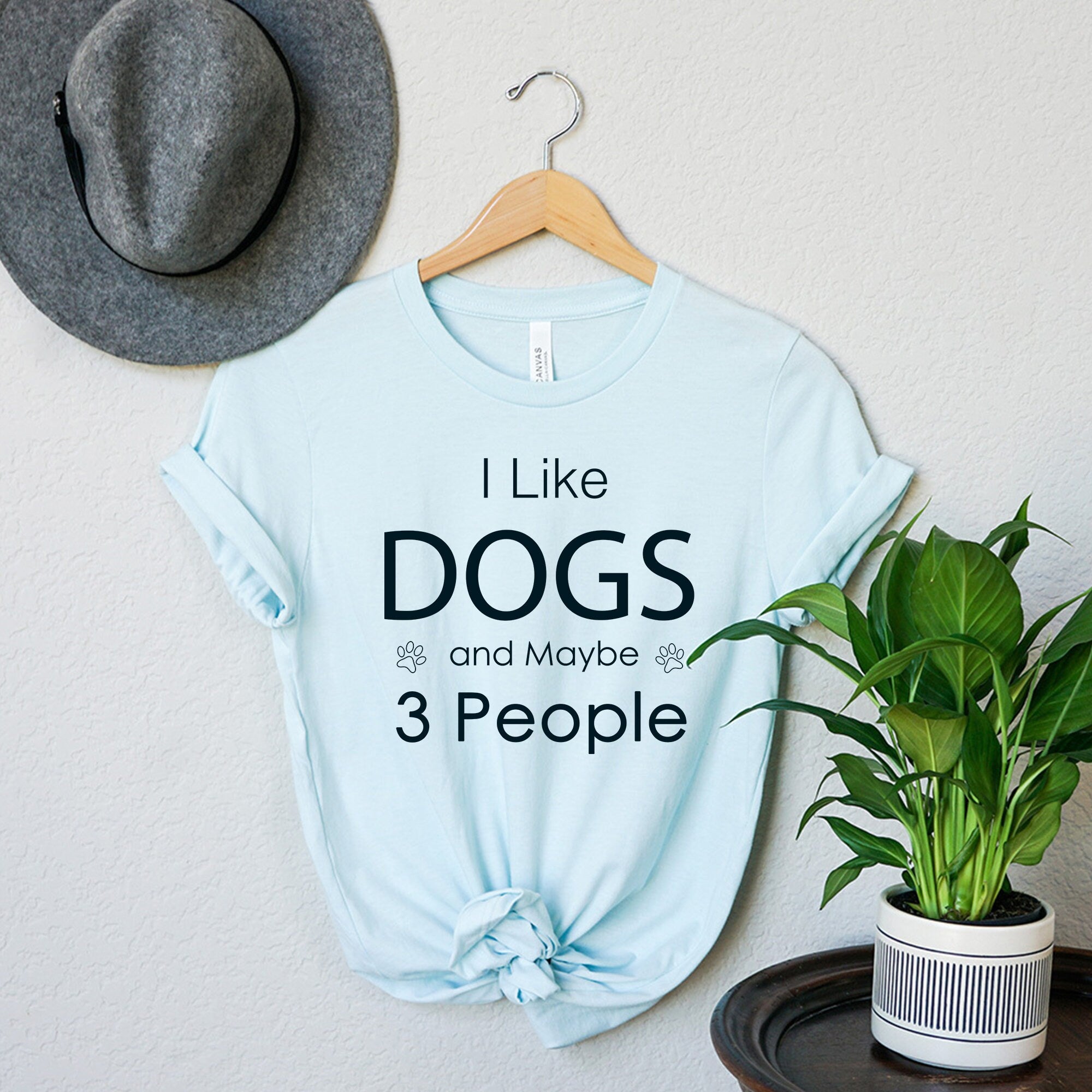 I Like Dogs and Maybe 3 People Shirt, Funny Dog Lover T-Shirts, Dog Mom Shirt, Women Dog Lover Sweatshirt, Dad Dog Shirt