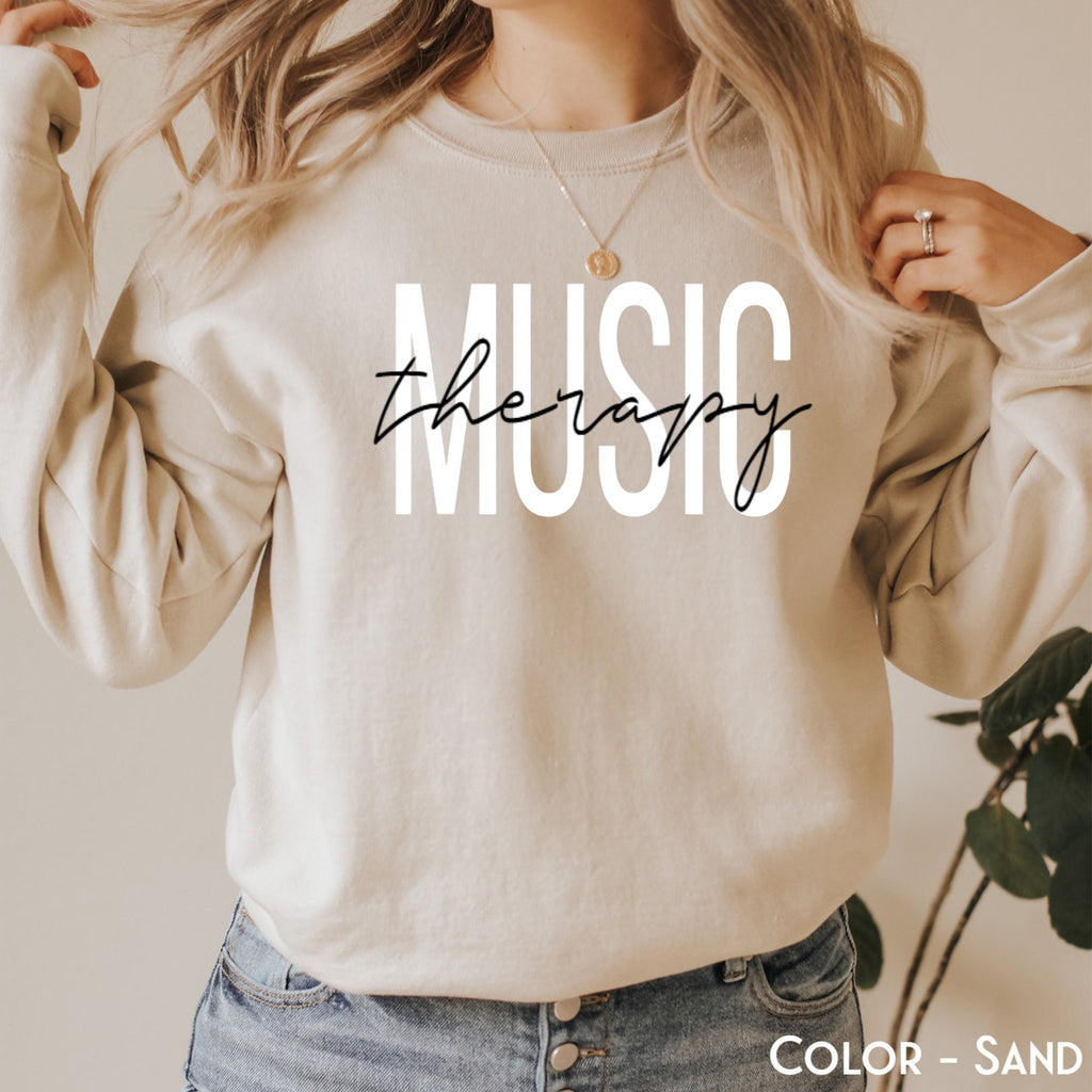 Music Therapy Sweatshirt, Music Therapist Sweater, Music Session Gift Shirt, Music Teacher T-Shirt, Musician Tee