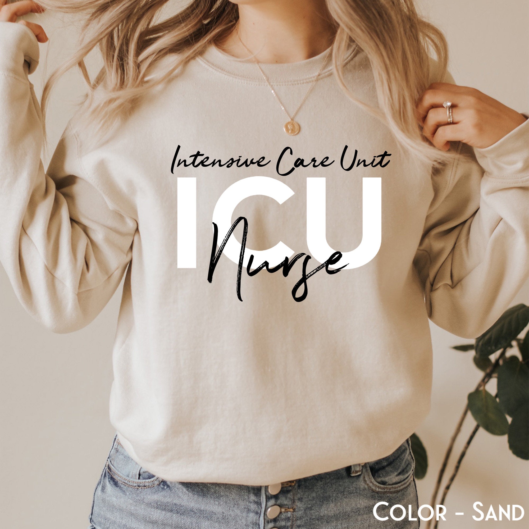 ICU Intensive Care Unit Nurse Sweatshirt, PICU Nursing School Student Sweater, Emergency Registered Nurse Grad Shirt, Nurse in Training Tee