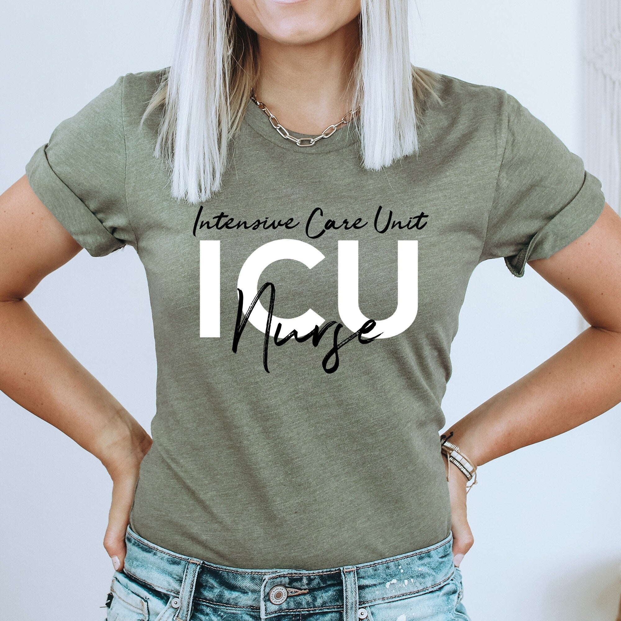 ICU Intensive Care Unit Nurse Shirt, PICU Nursing School Student T-Shirt, Emergency Registered Nurse Grad Shirt, Nurse in Training Sweater