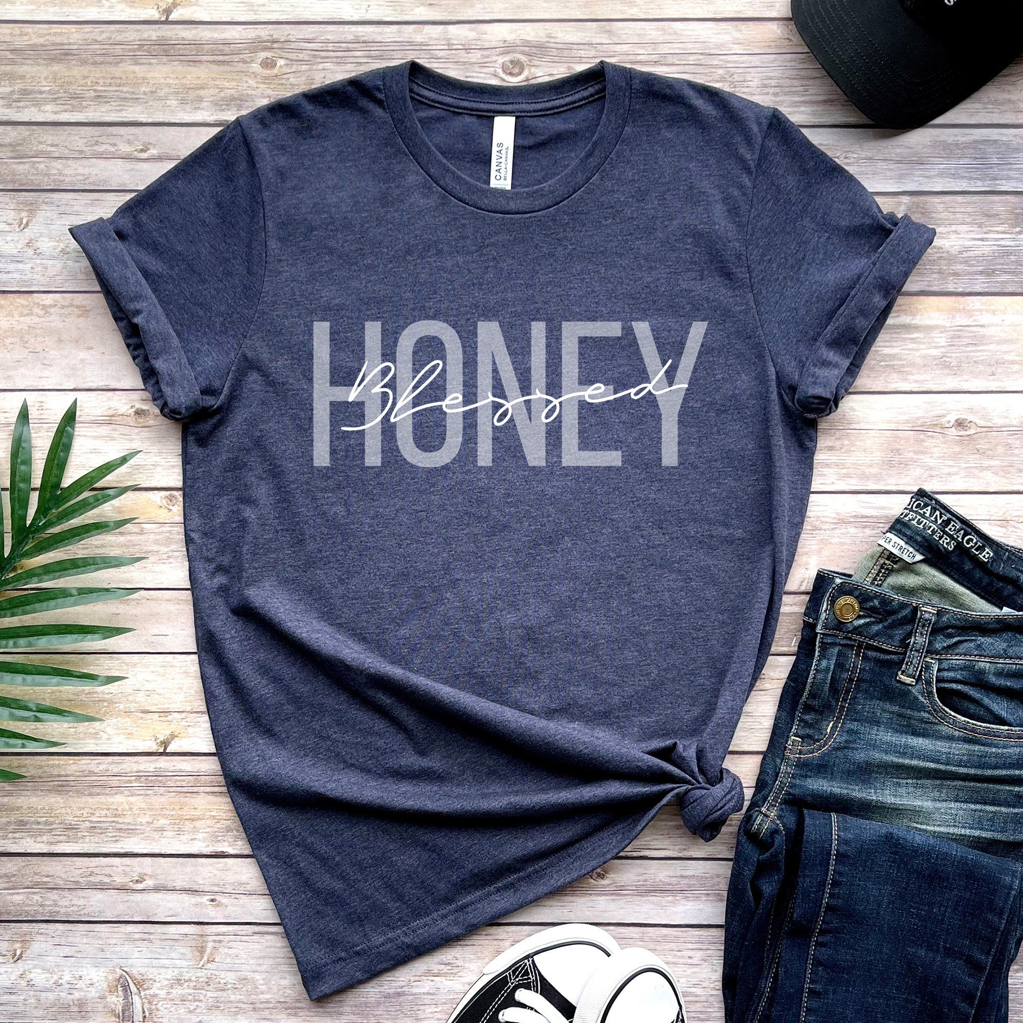 Blessed Honey Shirt, Honey Life T-Shirt, Mother's Day Gift, Cute Honey Tee, Grandma Gift for the Holiday, Honey Sweater