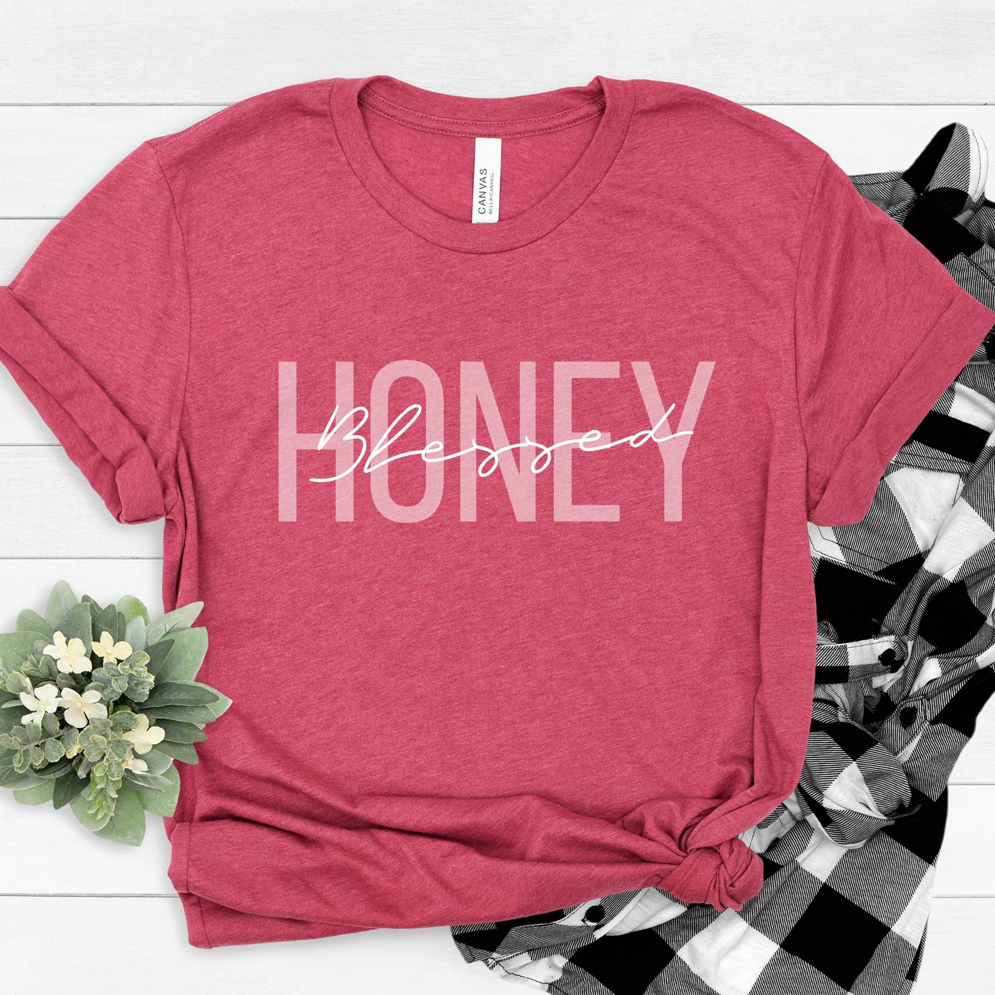 Blessed Honey Shirt, Honey Life T-Shirt, Mother's Day Gift, Cute Honey Tee, Grandma Gift for the Holiday, Honey Sweater