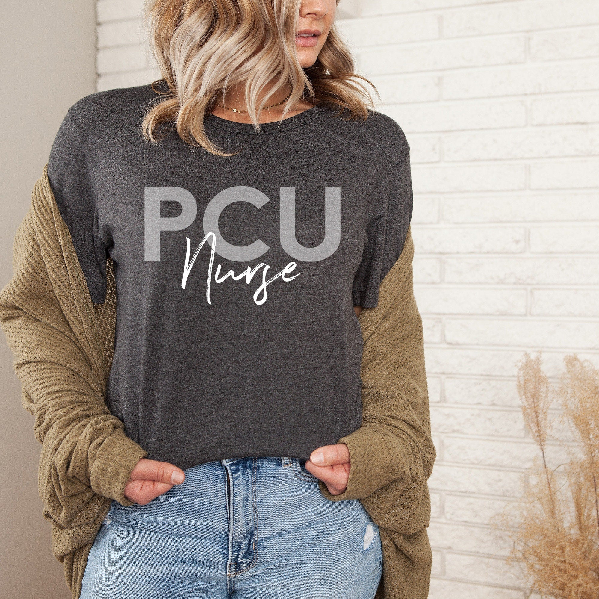 PCU Progressive Care Unit Nurse Shirt, PICU Nursing School Student T-Shirt, Emergency Registered Nurse Grad Shirt, Nurse in Training Sweater