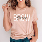 Brow Boss Shirt, Makeup Artist Esthetician T-Shirt, Eyelash Extension Tee, Lash Tech Gift, Mascara Lover, Cosmetology Cosmetologist Shirt