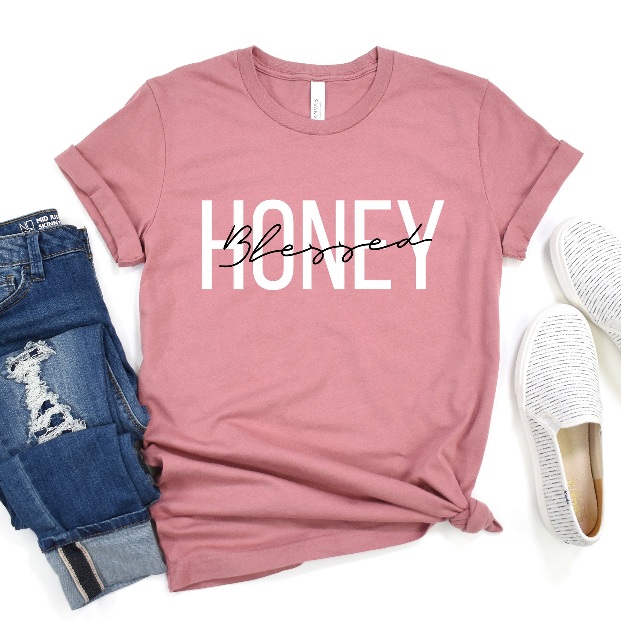 Blessed Honey Shirt, Honey Life T-Shirt, Mother's Day Gift, Cute Honey Tee, Grandma Gift for the Holiday, Honey Sweater