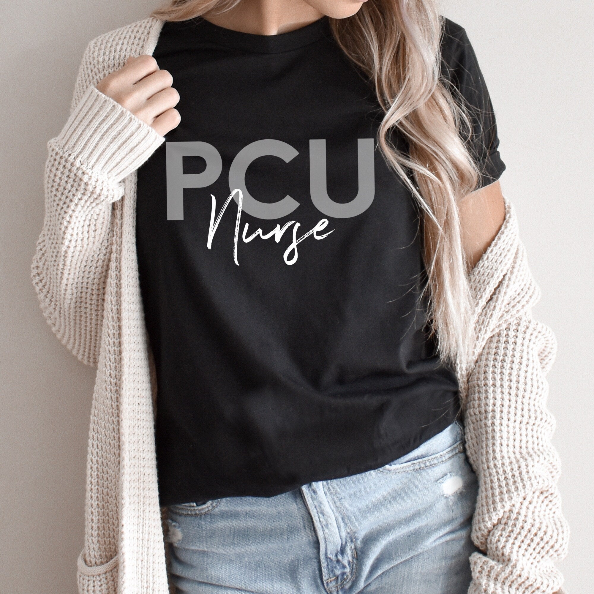 PCU Progressive Care Unit Nurse Shirt, PICU Nursing School Student T-Shirt, Emergency Registered Nurse Grad Shirt, Nurse in Training Sweater