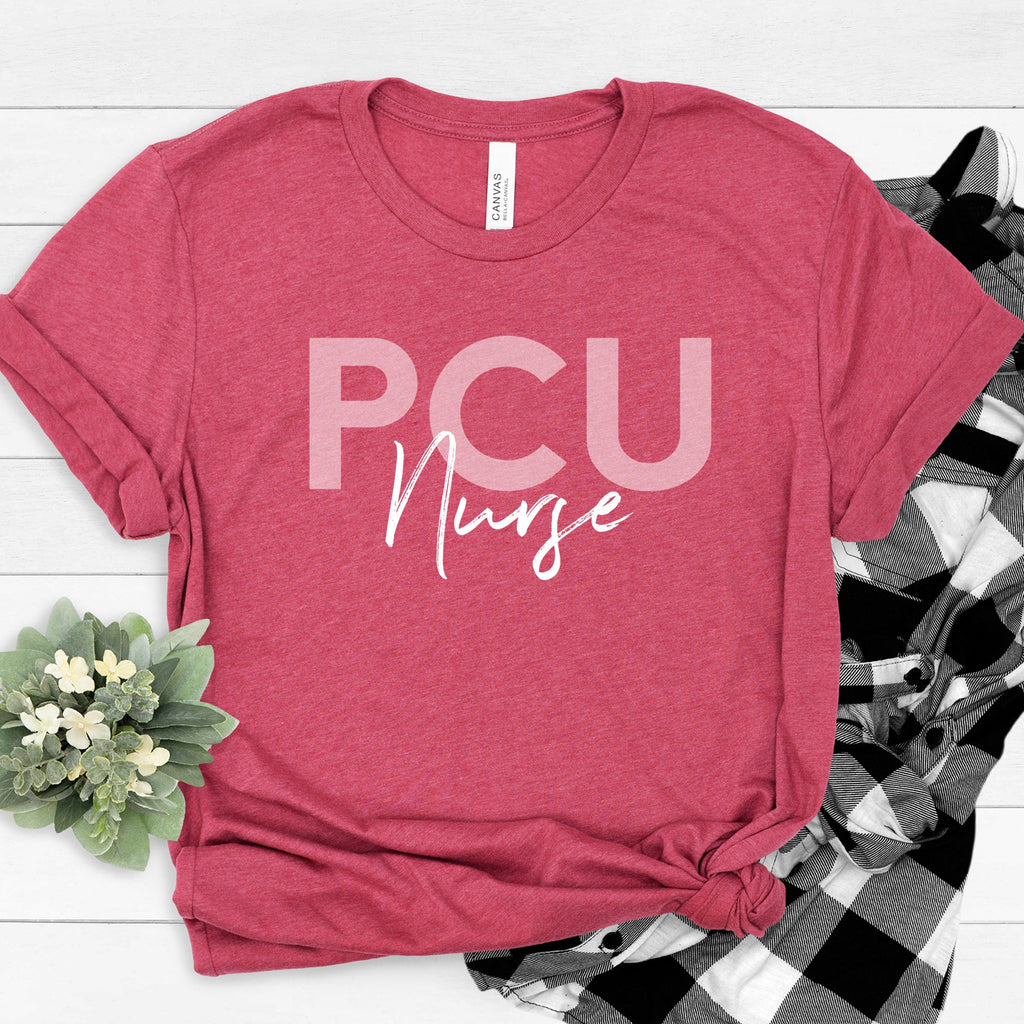 PCU Progressive Care Unit Nurse Shirt, PICU Nursing School Student T-Shirt, Emergency Registered Nurse Grad Shirt, Nurse in Training Sweater