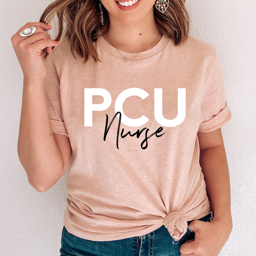 PCU Progressive Care Unit Nurse Shirt, PICU Nursing School Student T-Shirt, Emergency Registered Nurse Grad Shirt, Nurse in Training Sweater