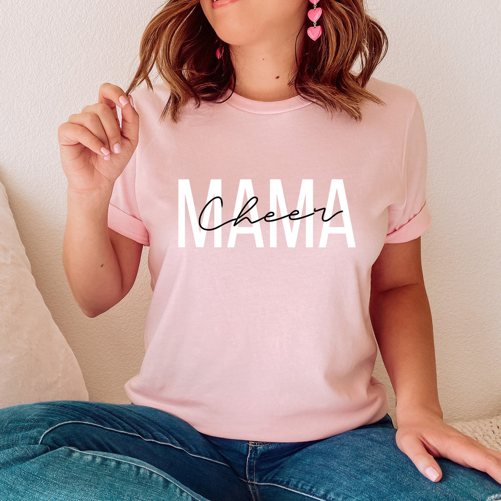 Cheer Mama Shirt, Cheer Mom T-Shirt, Mommy Shirts, Cheer Spirit Wear, Mom Life Shirt, Funny Mom Shirt