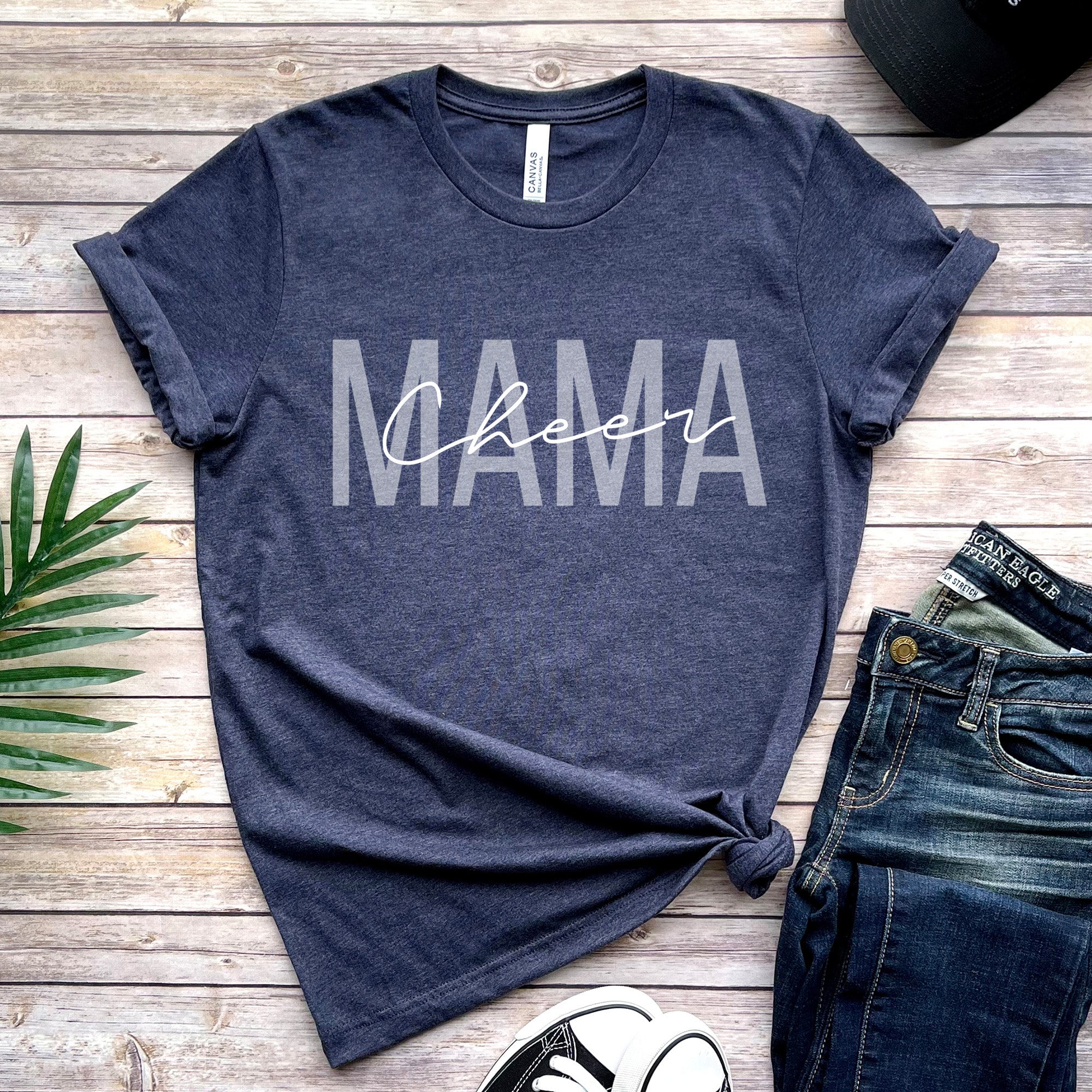 Cheer Mama Shirt, Cheer Mom T-Shirt, Mommy Shirts, Cheer Spirit Wear, Mom Life Shirt, Funny Mom Shirt