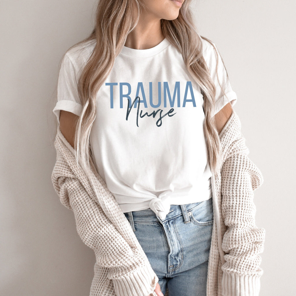 Trauma Nurse T-Shirt, Emergency Nurse Shirt, Nursing School Grad Tee, Trauma Sweater, ICU Nurse Shirt, Nurse Appreciation Sweatshirt