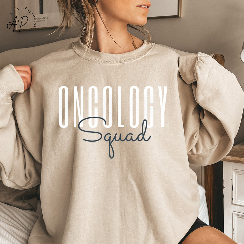 Oncology Nurse Squad Sweatshirt, Cancer Nurse Specialist Sweater, Radiation Oncologist Team Gift, Nurse Practitioner Tee, Chemo Nurse Shirt