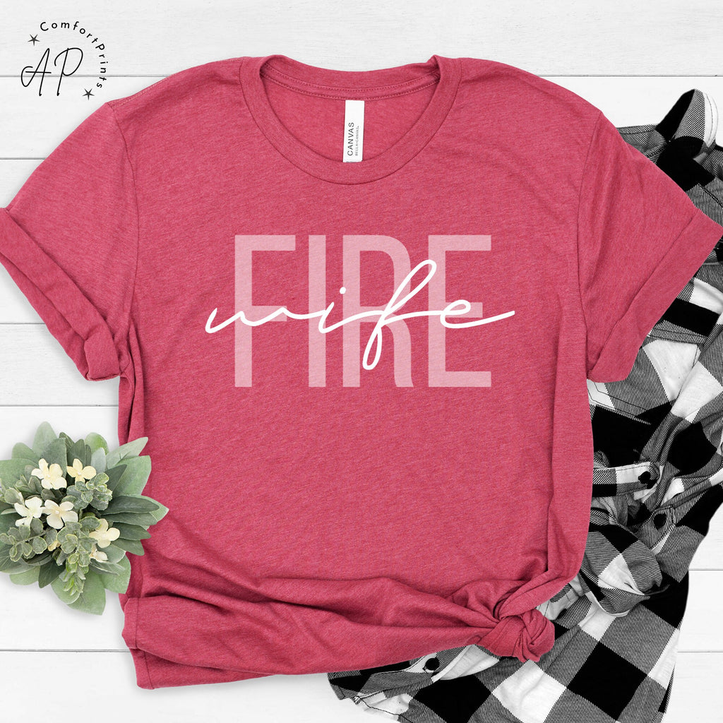Firefighter Wife Shirt, Fireman Wife T-Shirt, Wife of Firefighter Sweatshirt, Gift for New Fire Wife Sweater