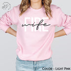Firefighter Wife Sweatshirt, Fireman Wife Sweater, Wife of Firefighter Shirt, Gift for New Fire Wife T-Shirt