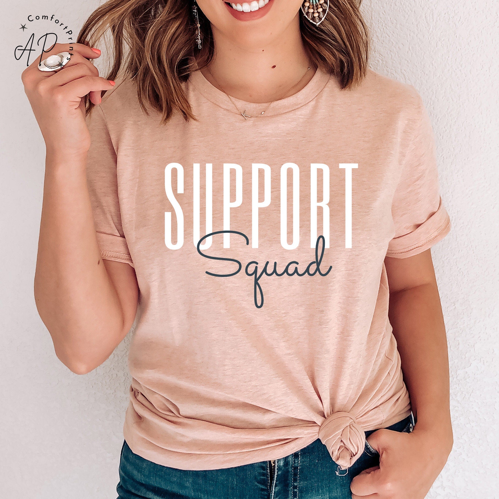 Support Squad Shirt, Support Teacher T-Shirt, Teacher Appreciation Sweatshirt, School Support Staff Sweater, Office Squad Shirt