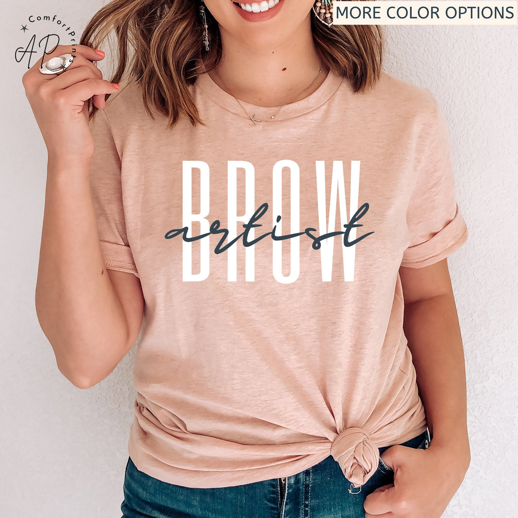 Brow Artist Shirt, Brow Therapist Esthetician T-Shirt, Eyelash Extension Tee, Lash Tech Gift, Mascara Lover, Cosmetology Cosmetologist Shirt
