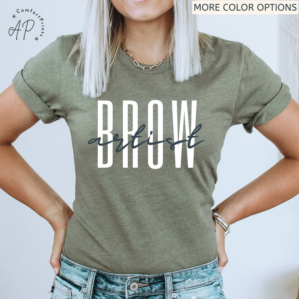 Brow Artist Shirt, Brow Therapist Esthetician T-Shirt, Eyelash Extension Tee, Lash Tech Gift, Mascara Lover, Cosmetology Cosmetologist Shirt