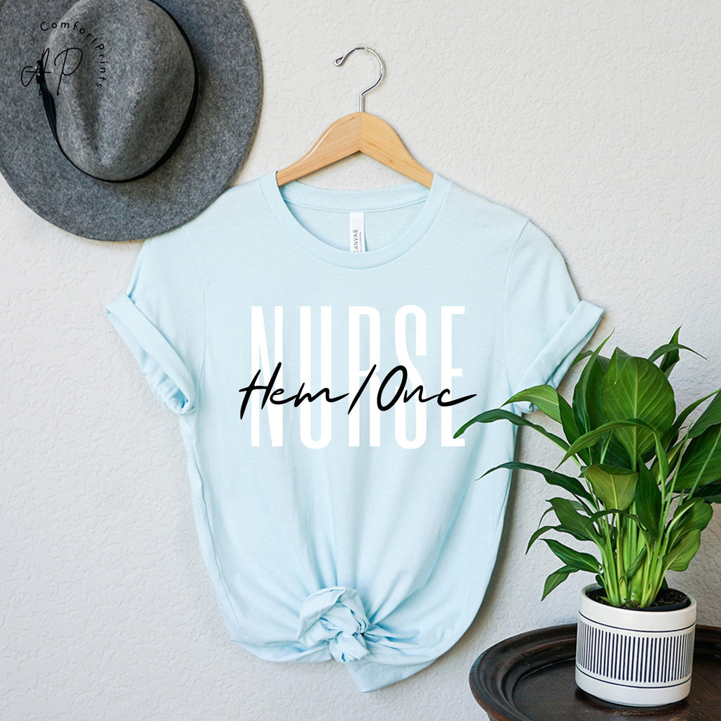 Hem Onc Nurse Shirt, Pediatric Hematology Oncology T-Shirt, Cancer Nurse Graduation Sweater, RN Nurse Gift, Nursing Student Sweatshirt