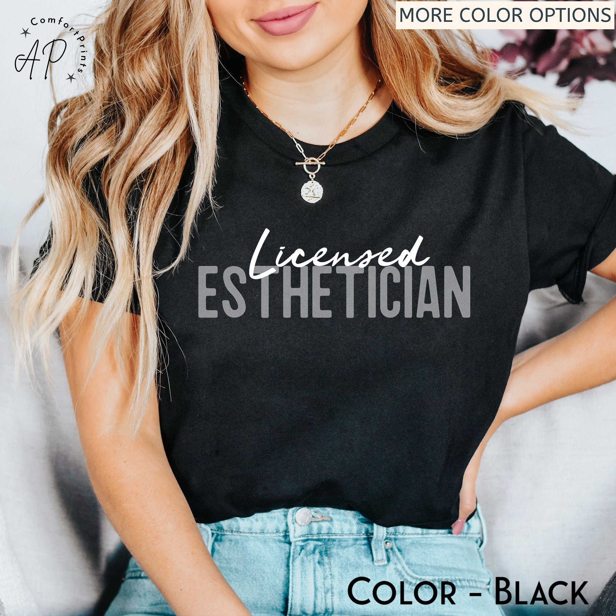 Esthetician Shirt | Licensed Skin Care LE T-Shirt | Makeup Artist Tee | Beauty Skincare Shirt | Cosmetologist Shirt | Cosmetology Beautician