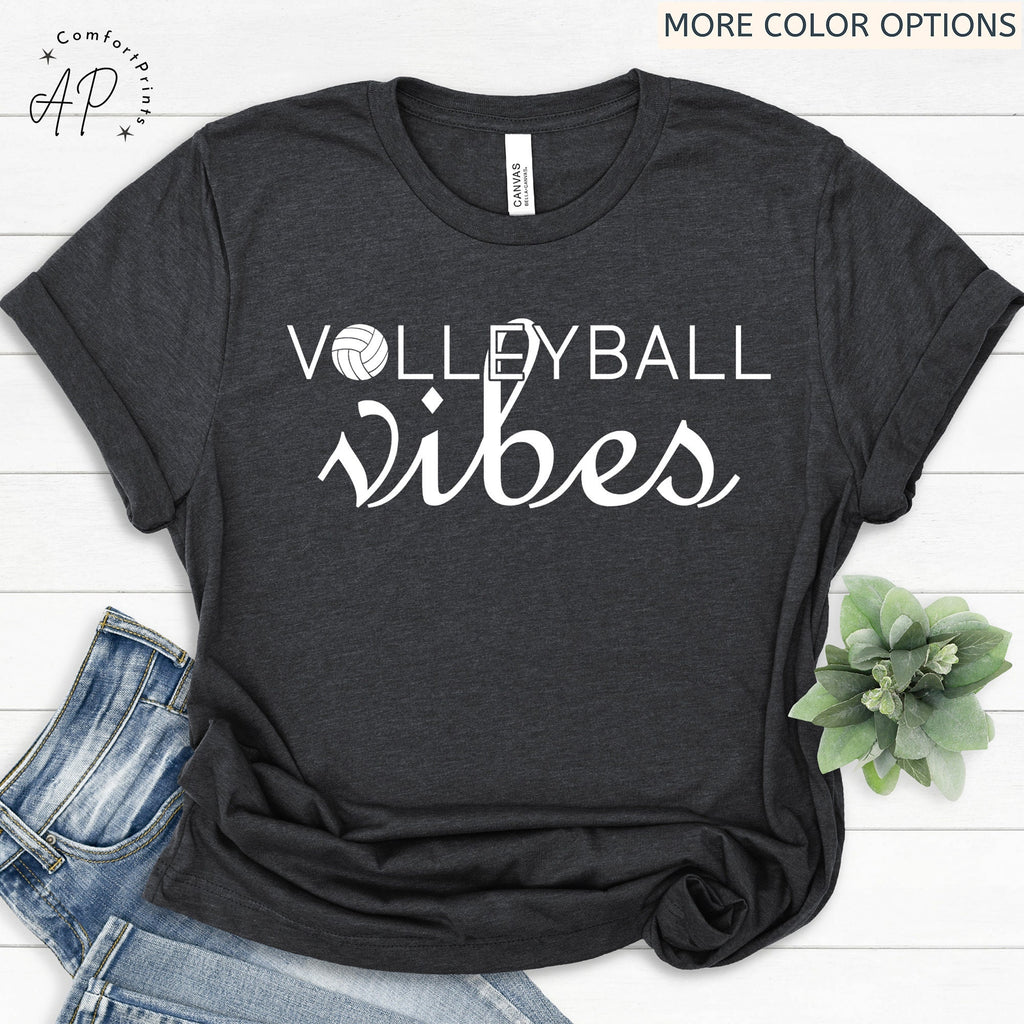 Volleyball Vibes Shirt, Volleyball Game Day T-Shirt, Volleyball Mom Sweatshirt, Volleyball Team Sweater