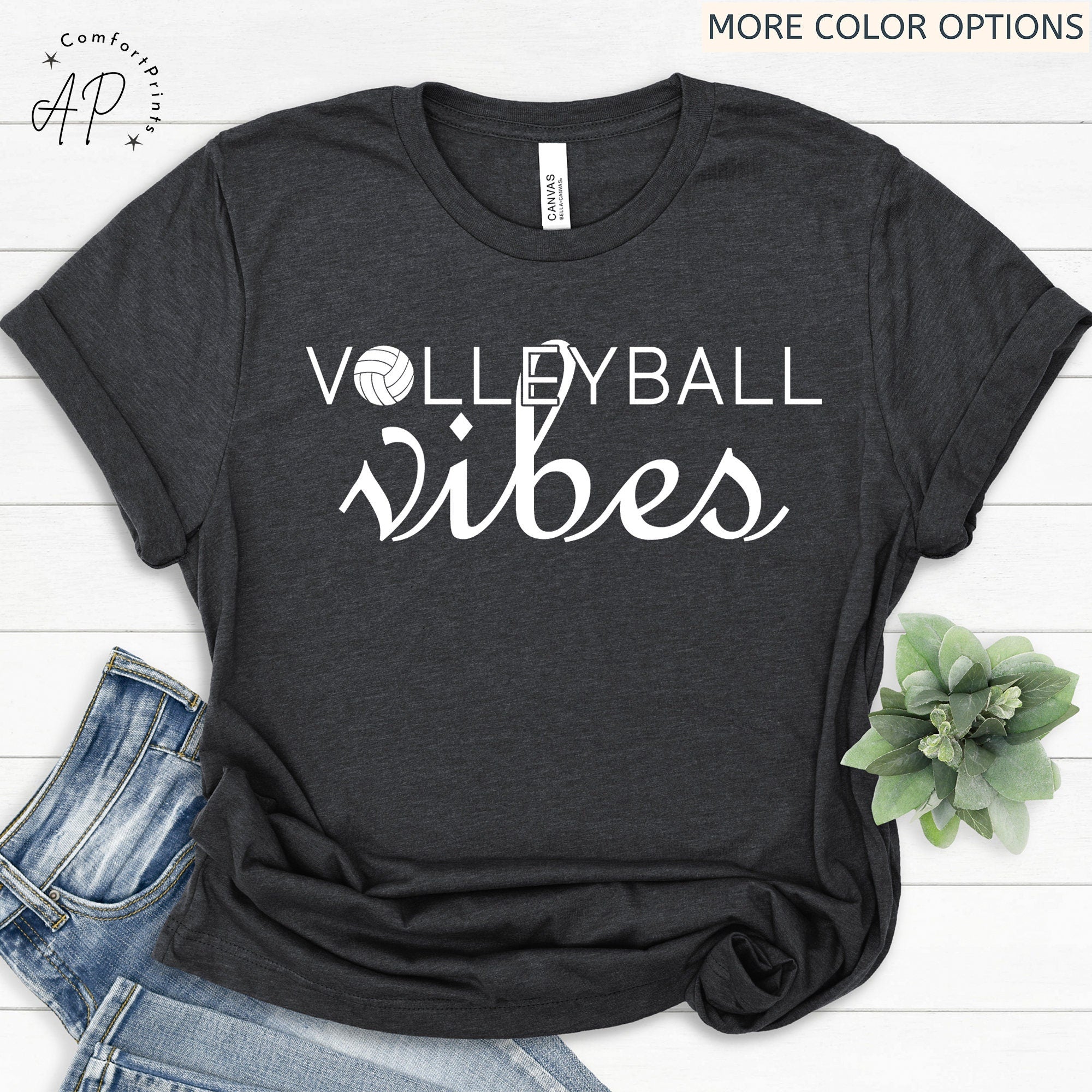 Volleyball Vibes Shirt, Volleyball Game Day T-Shirt, Volleyball Mom Sweatshirt, Volleyball Team Sweater