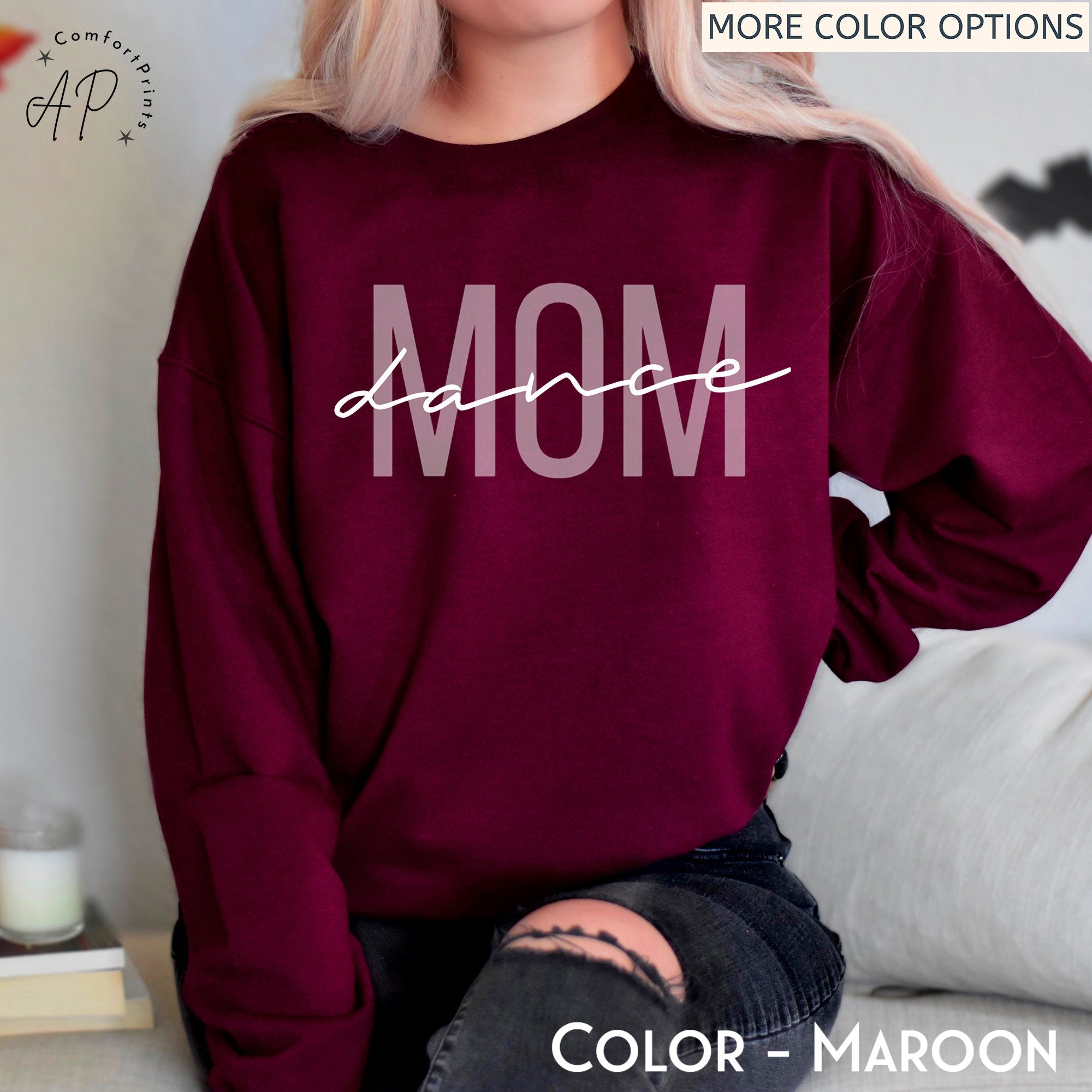 Dance Mom Sweatshirt, Dance Mama Sweater, Dance Lover Shirt, Gift for Dance Mom, Dance Recital T-Shirt