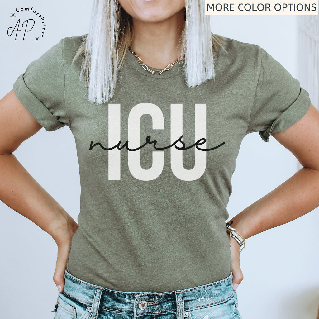 ICU Intensive Care Unit Nurse Shirt, PICU Nursing School Student T-Shirt, Emergency Registered Nurse Grad Shirt, Nurse in Training Sweater