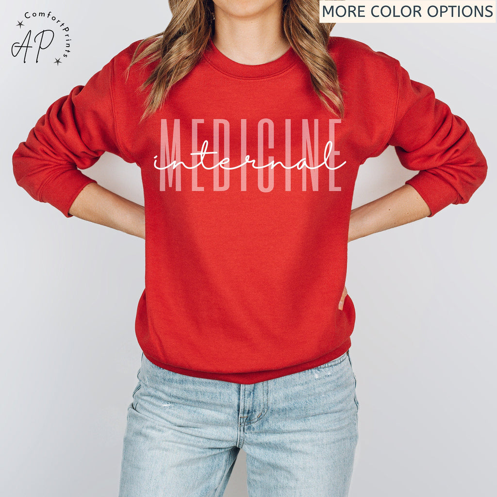 Internal Medicine Sweatshirt, Women in Medicine Sweater, Future Physician Shirt, Medical School Student T-Shirt, MD Grad Tee