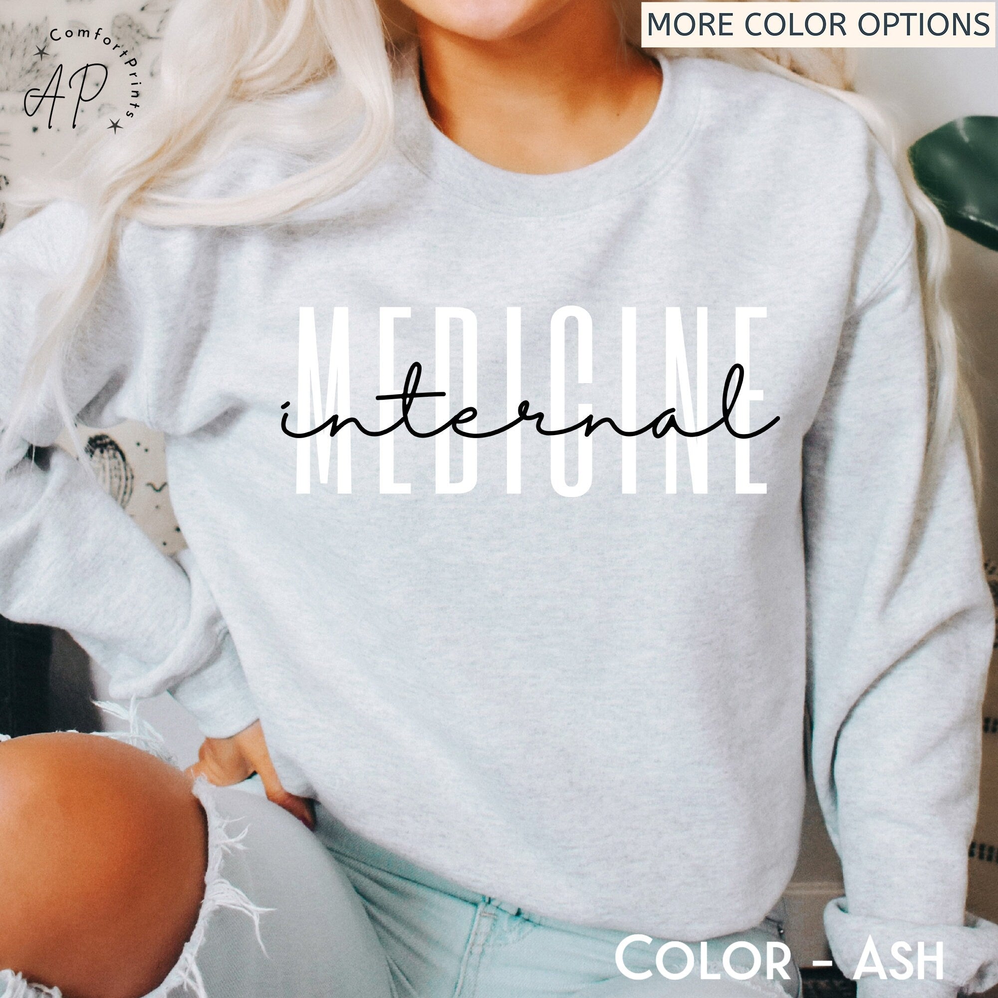 Internal Medicine Sweatshirt, Women in Medicine Sweater, Future Physician Shirt, Medical School Student T-Shirt, MD Grad Tee
