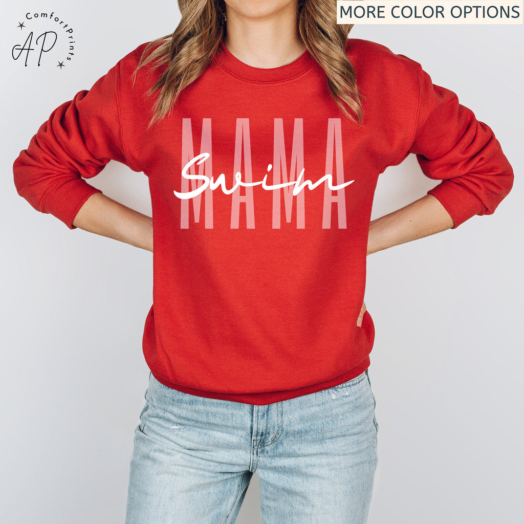 Swim Mama Sweatshirt, Swim Mom Sweater, Swim Team Shirt, Swim Teacher T-Shirt, Swimming Team Tee, Swim Coach Hoodie