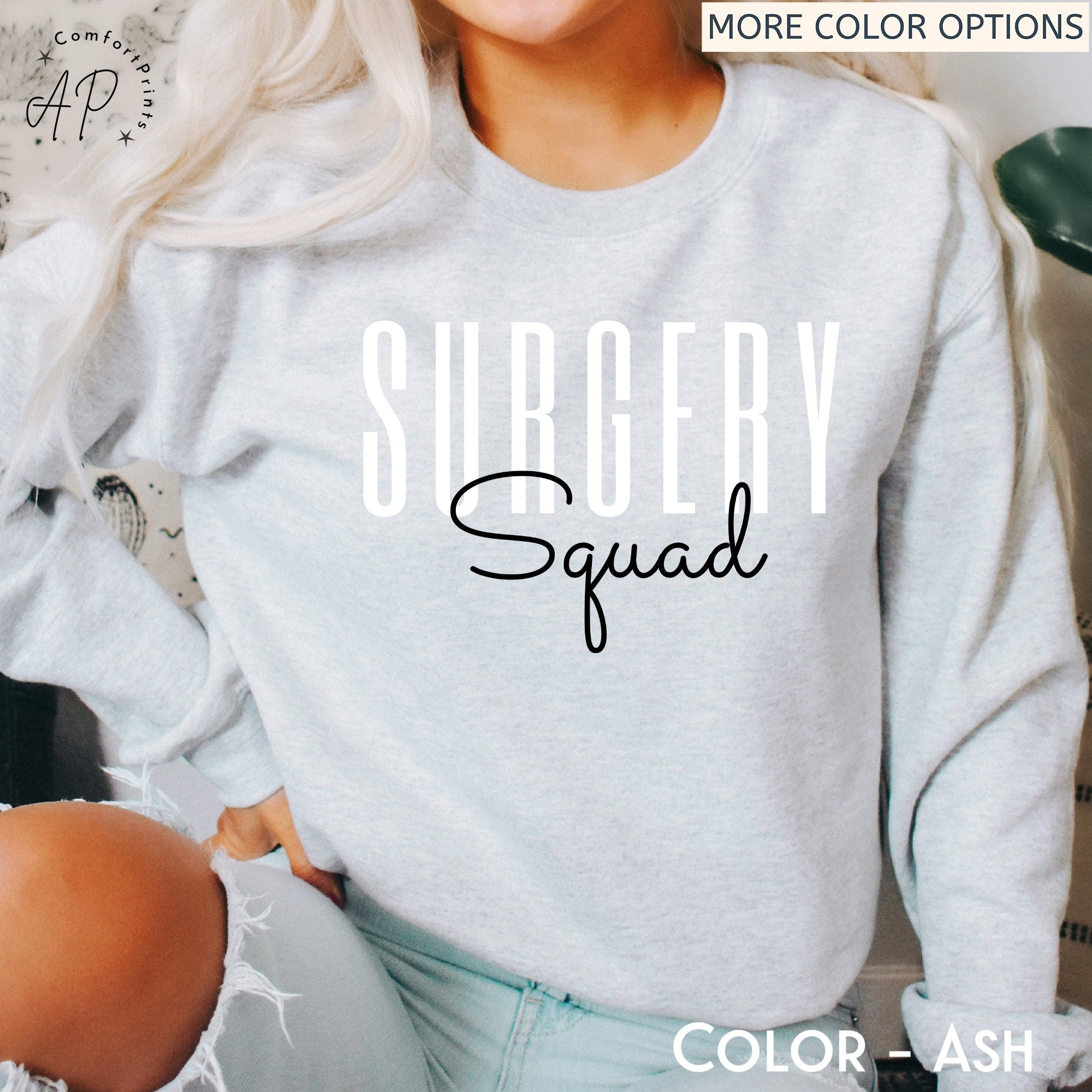 Surgery Squad Sweatshirt, Surgery Team Sweater, Operating Room Nurse Hoodie, Surgical Tech Shirt, OR Surgeon T-Shirt