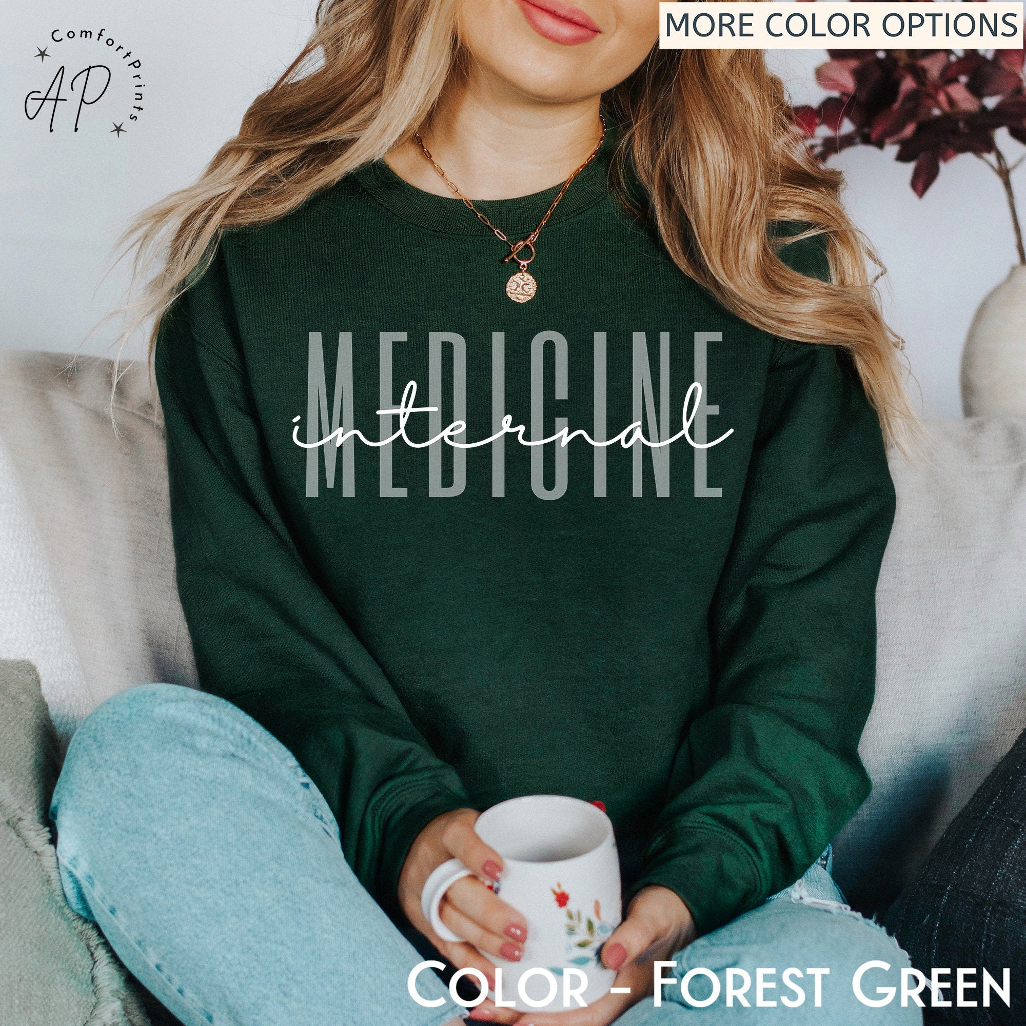 Internal Medicine Sweatshirt, Women in Medicine Sweater, Future Physician Shirt, Medical School Student T-Shirt, MD Grad Tee