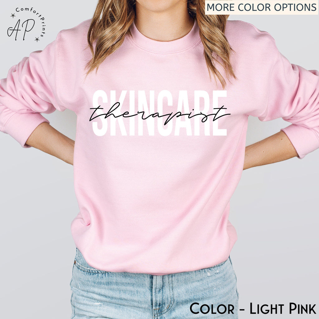 Skincare Therapist Sweatshirt, Skincare Dealer Sweater, Beauty Skincare Shirt, Cosmetologist T-Shirt, Cosmetology Beautician Esthetician Tee