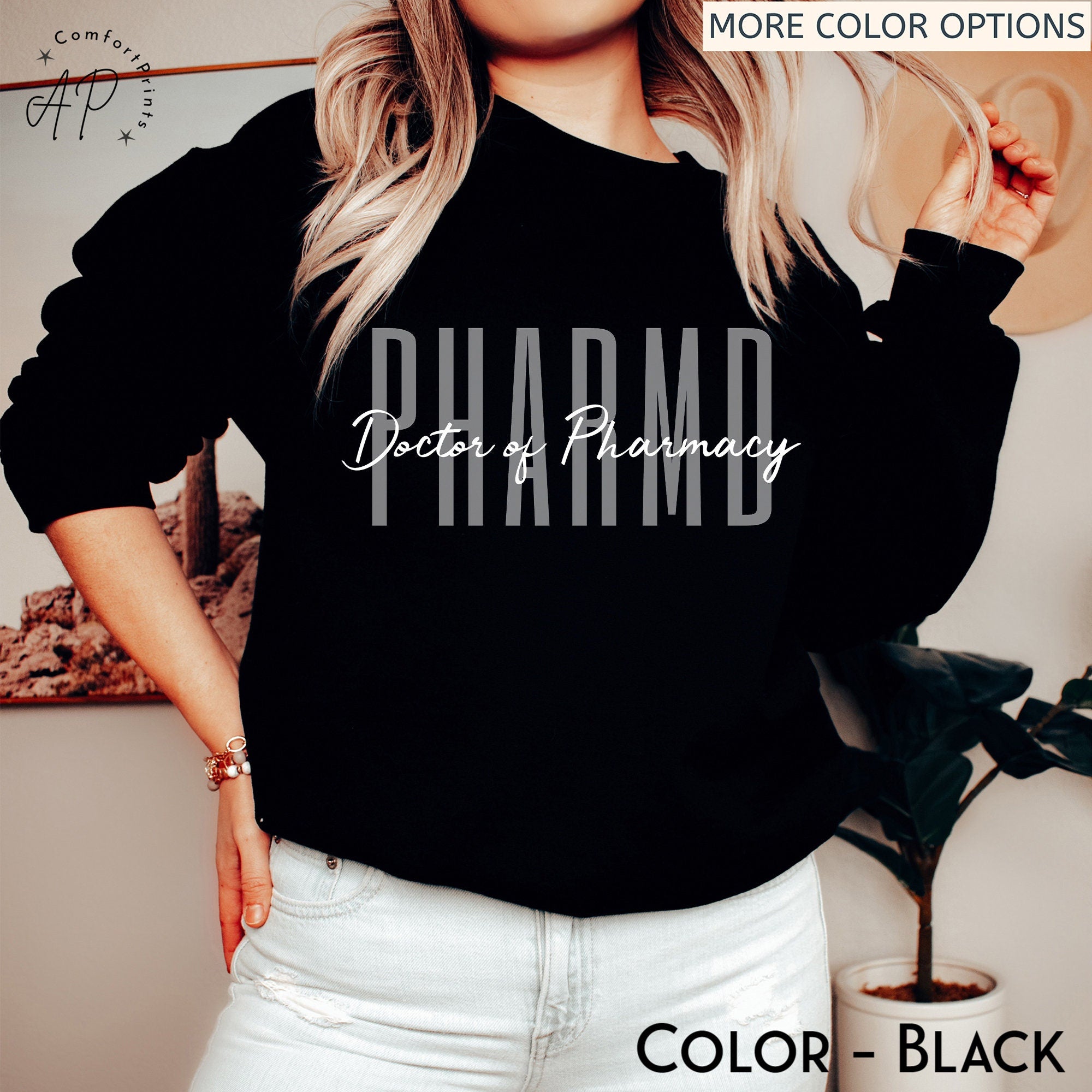 PharmD Doctor of Pharmacy Sweatshirt, Pharmacist Sweater, Pharmacist Graduation Shirt, Pharmacy Student T-Shirt, RX Certified Pharmacist Tee