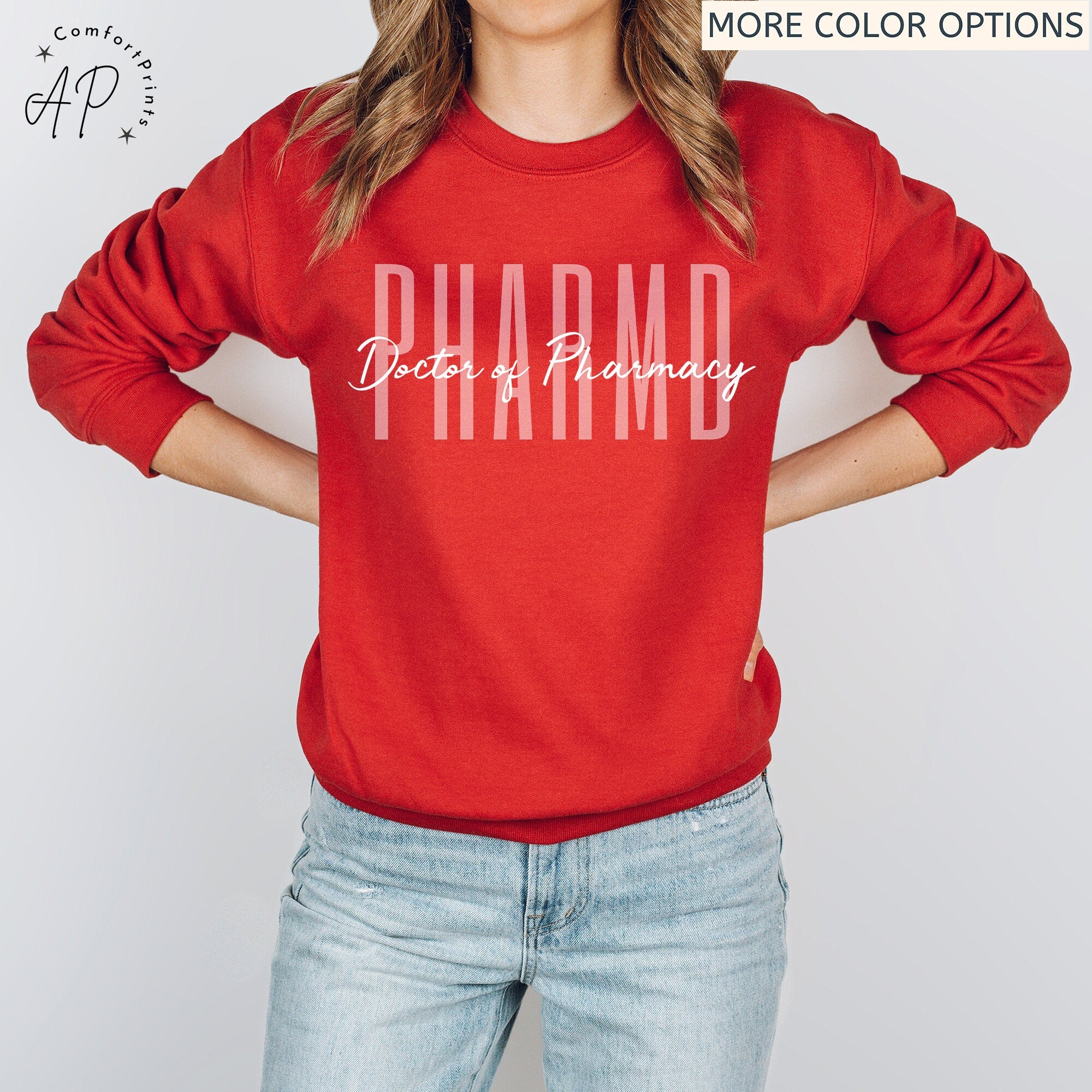 PharmD Doctor of Pharmacy Sweatshirt, Pharmacist Sweater, Pharmacist Graduation Shirt, Pharmacy Student T-Shirt, RX Certified Pharmacist Tee