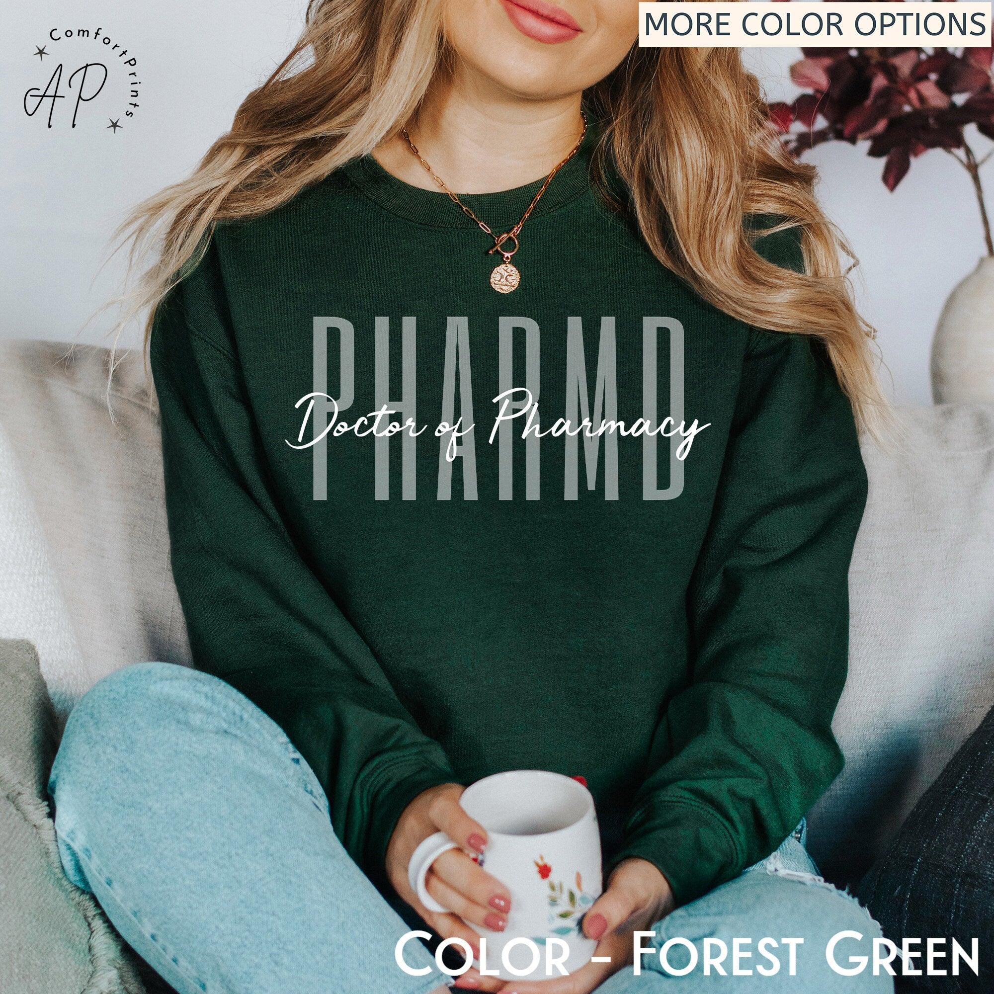 PharmD Doctor of Pharmacy Sweatshirt, Pharmacist Sweater, Pharmacist Graduation Shirt, Pharmacy Student T-Shirt, RX Certified Pharmacist Tee